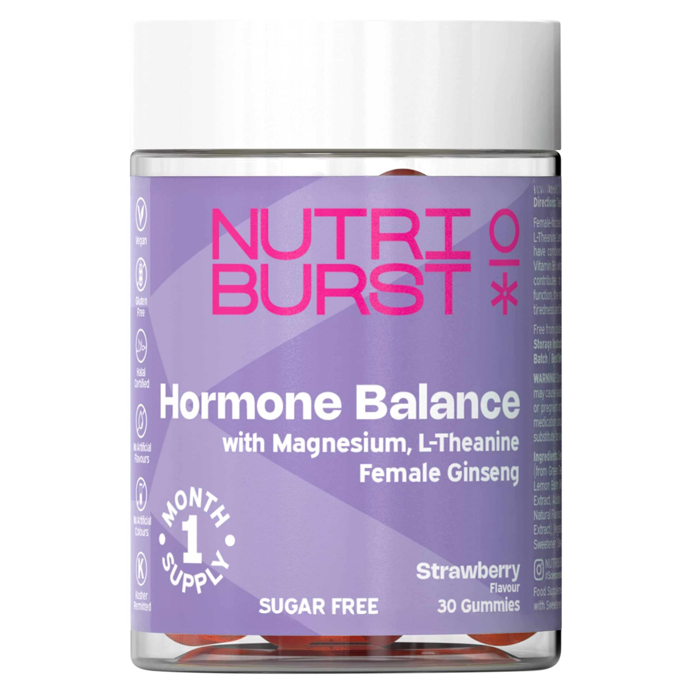 Nutriburst Hormone Balance Strawberry Flavour 30 Gummies