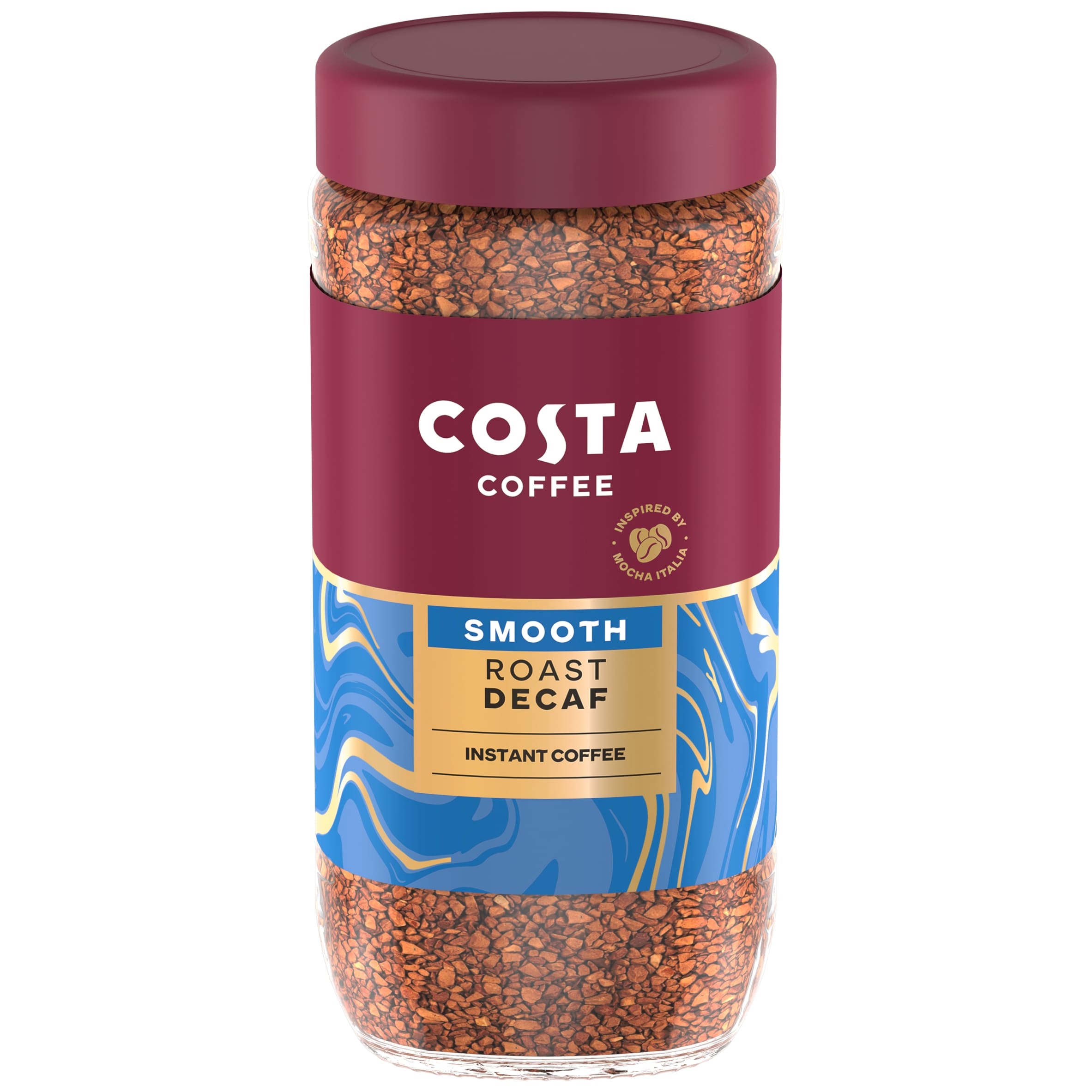 Costa smooth decaf blend instant coffee 190g thumbnail 2