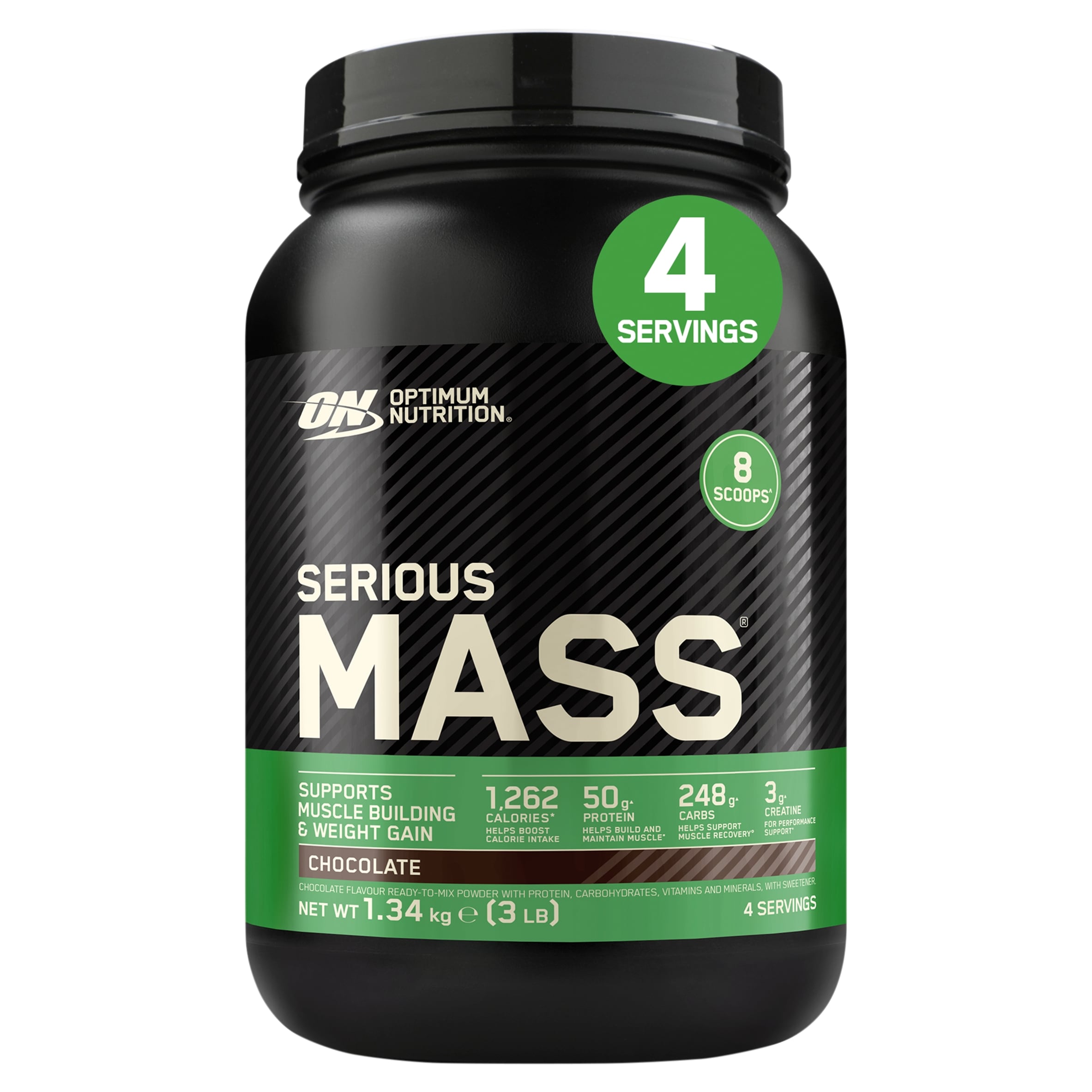 Optimum Nutrition Serious Mass Protein Powder Chocolate 1.34kg