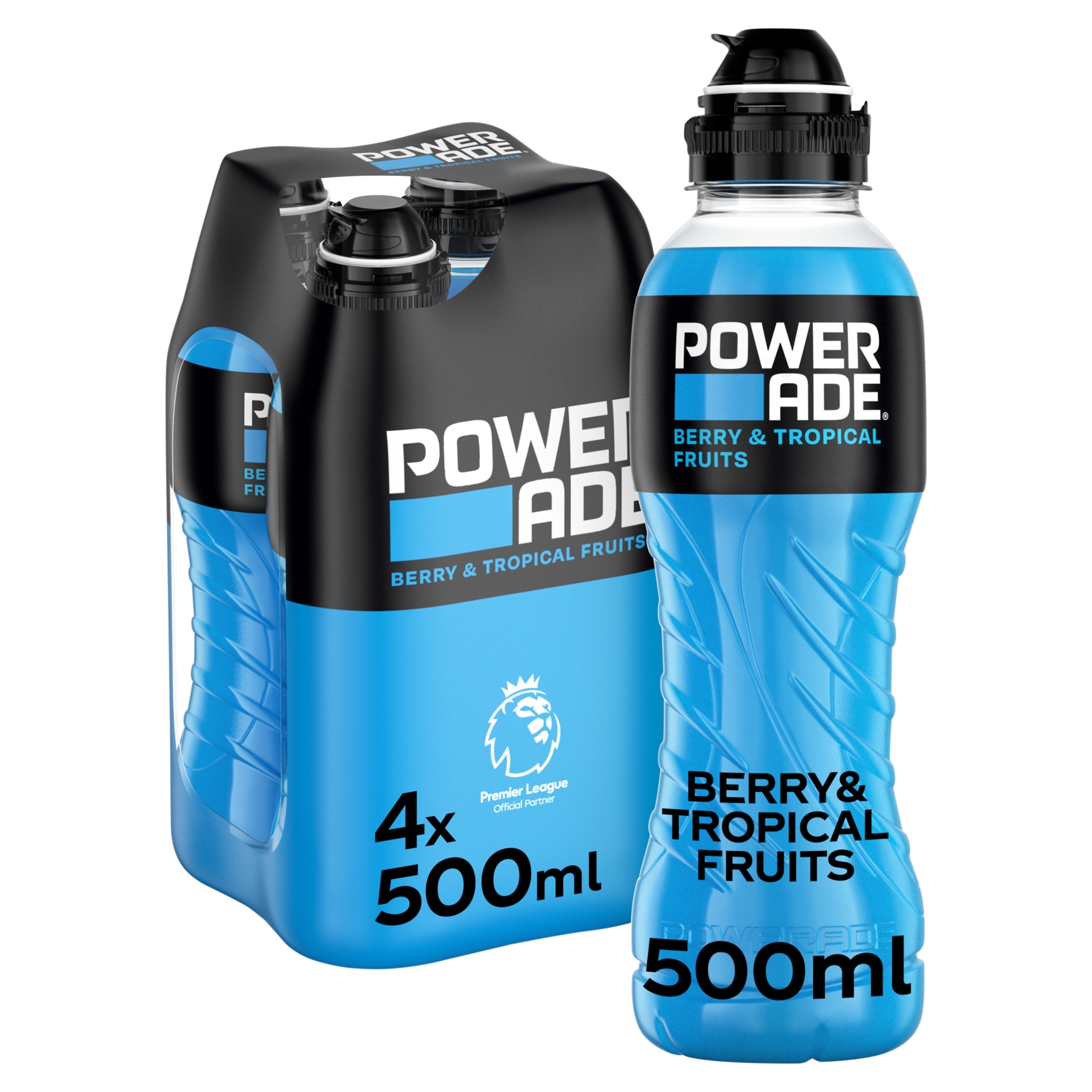 Powerade Berry & Tropical Fruits 4 x 500ml