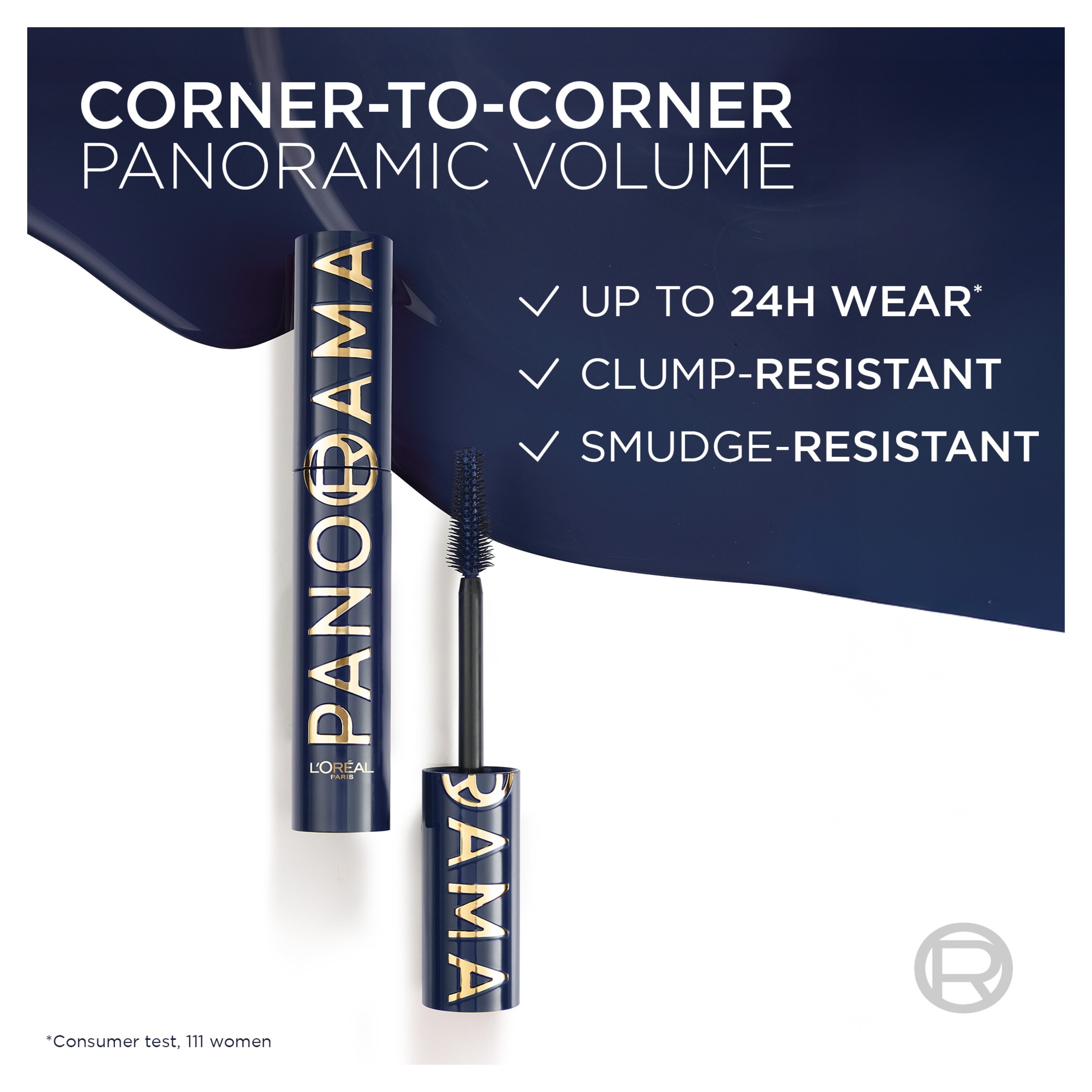 L'Oreal Paris, Volume Million Lashes Panorama Chromatic Mascara, Bleu Suede, 9.9ml thumbnail 3