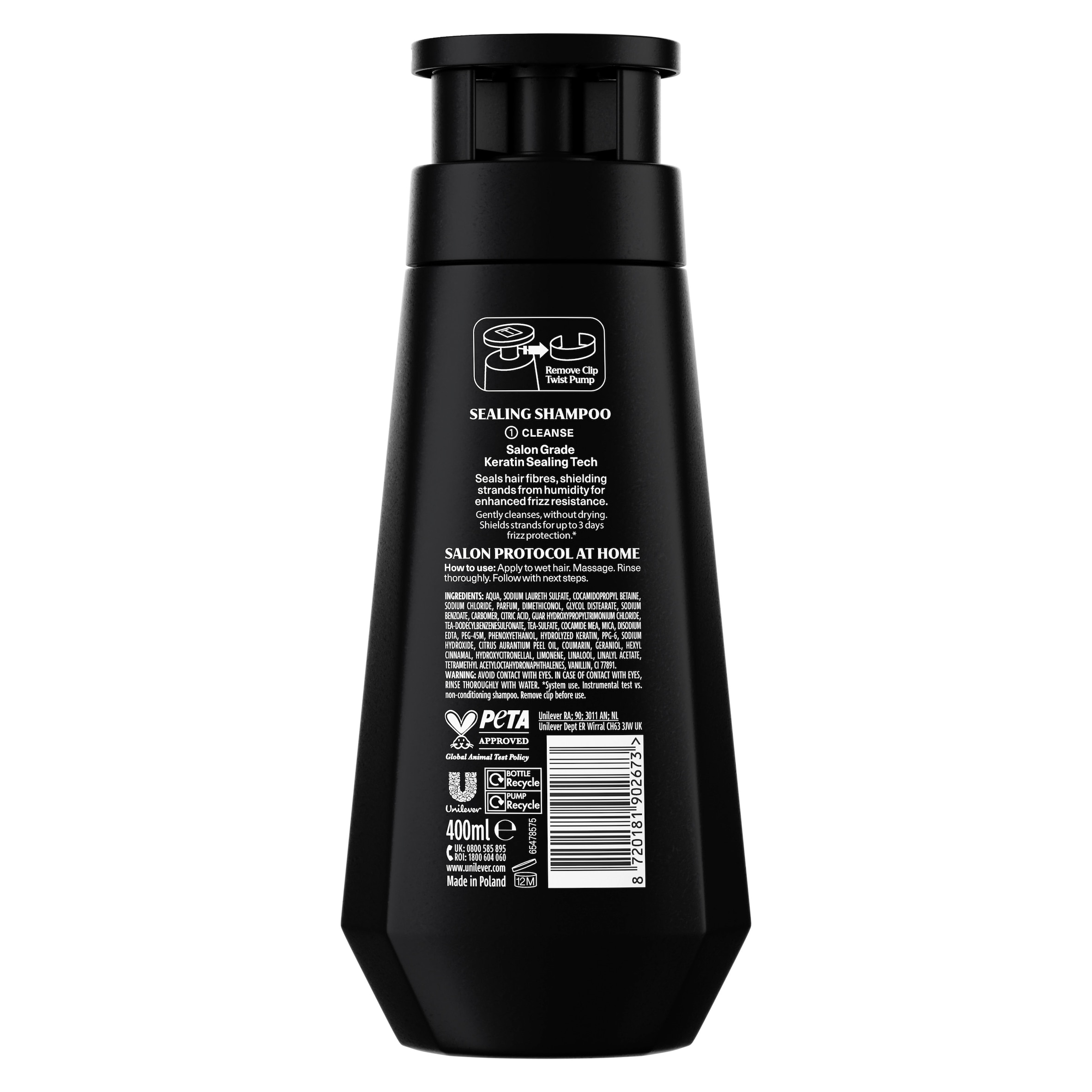 TRESemmé 400ml Keratin Seal Smooth Shampoo thumbnail 2
