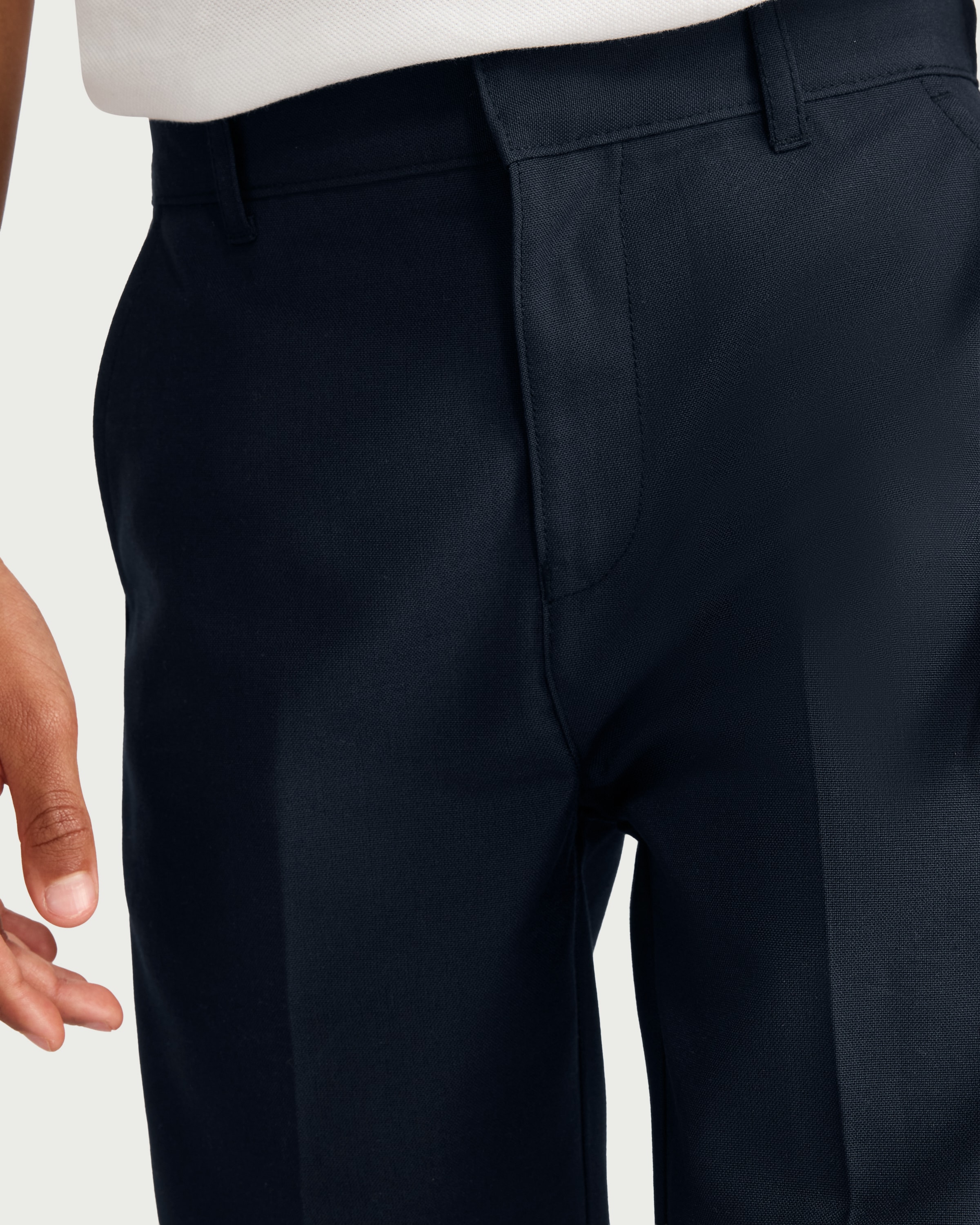 F&F School Boys 2-Pack Slim Fit Trousers in Navy thumbnail 2