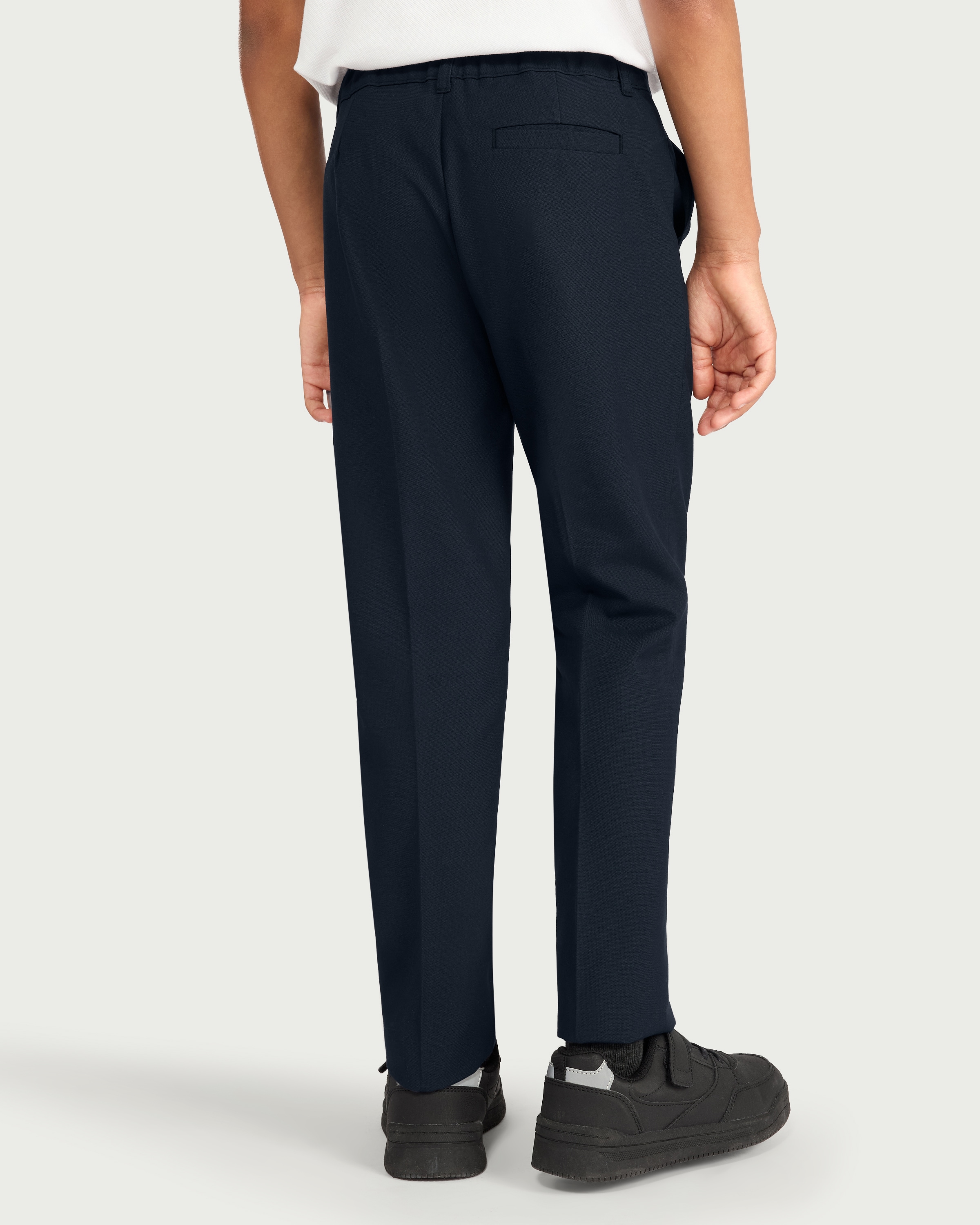F&F School Boys 2-Pack Slim Fit Trousers in Navy thumbnail 3