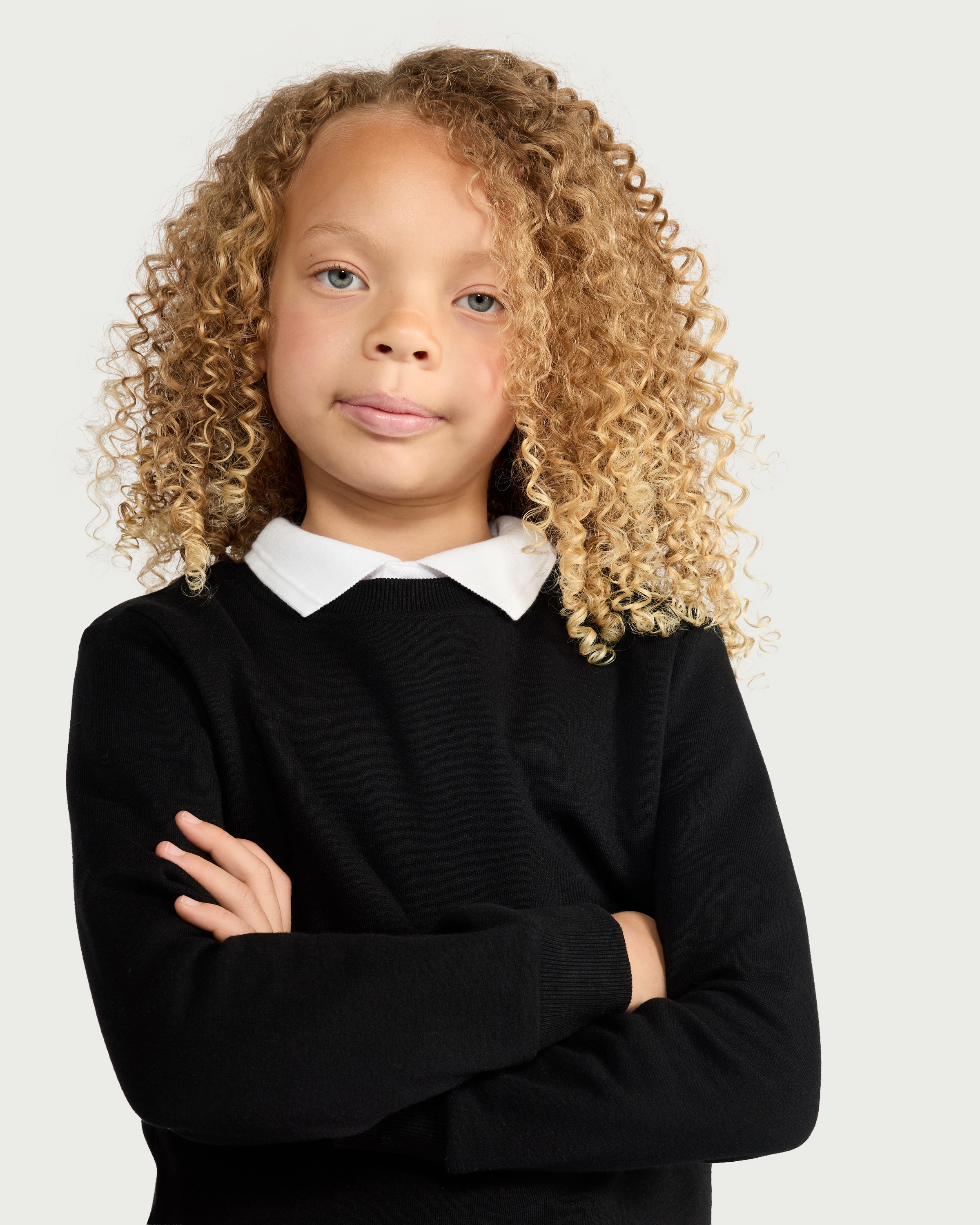 F&F School Unisex 2-Pack Cotton Rich Sweatshirts in Black