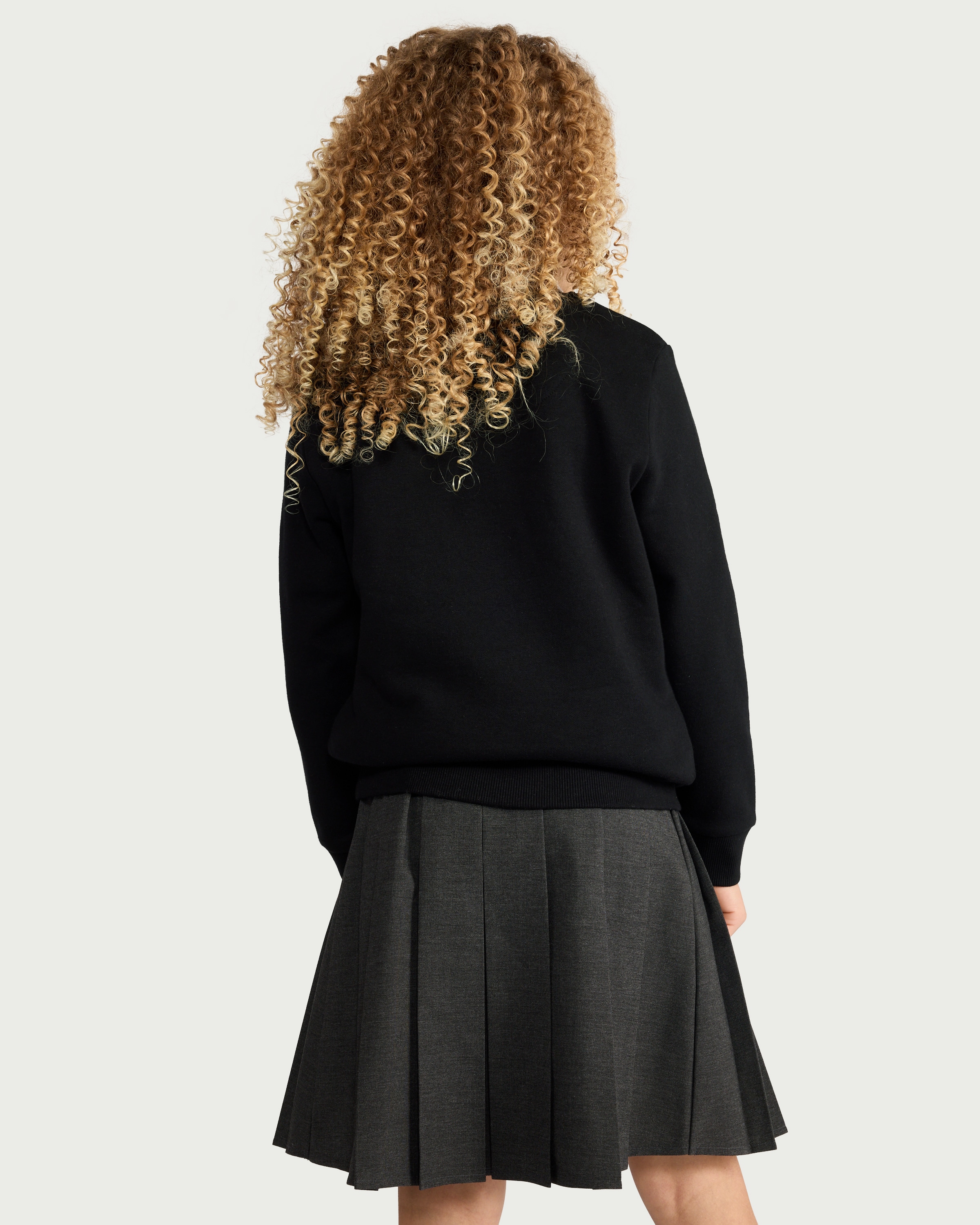 F&F School Unisex 2-Pack Cotton Rich Sweatshirts in Black thumbnail 3