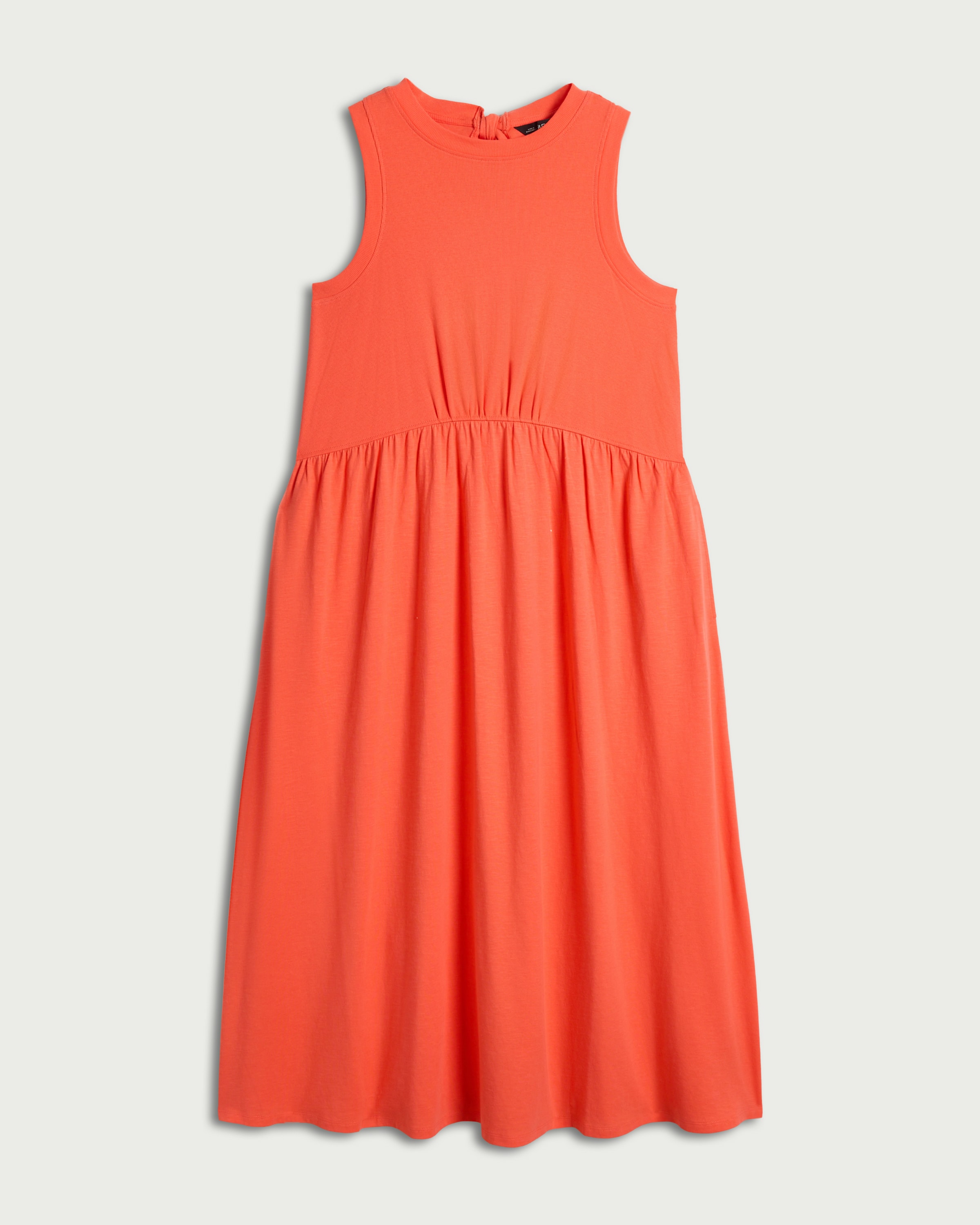 F&F Cotton Rich Sleeveless Midi Dress in Coral thumbnail 4
