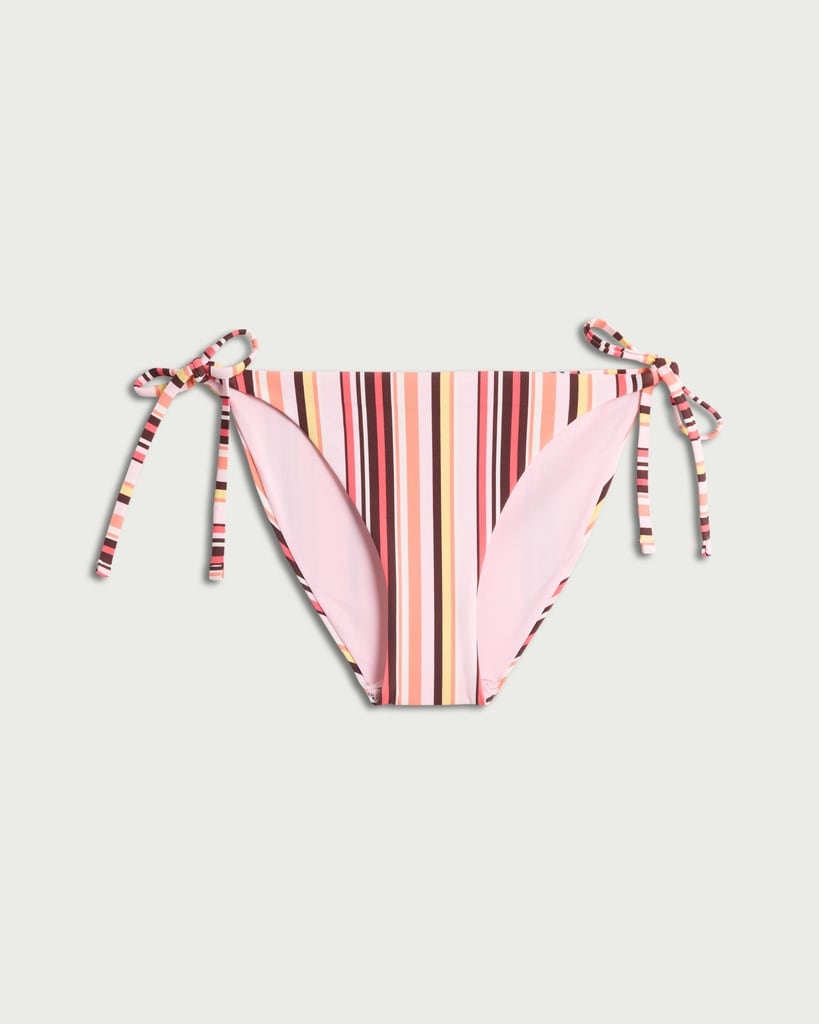 F&F Striped Tie Side Bikini Bottoms in Multi Pink thumbnail 4