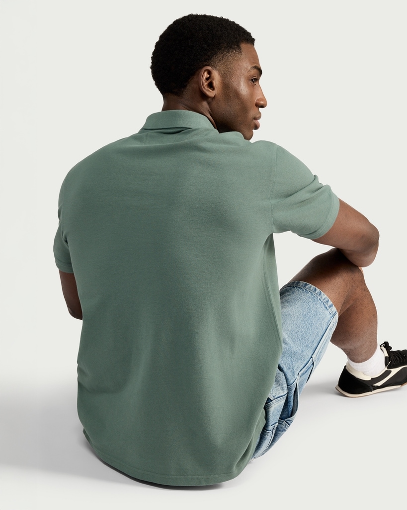 RDA Pure Cotton Polo Shirt in Green thumbnail 2