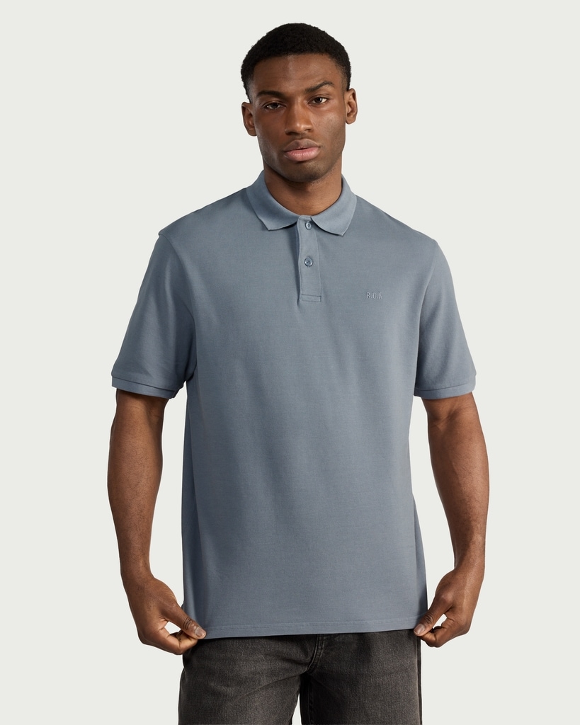 RDA Pure Cotton Polo Shirt in Blue thumbnail 2