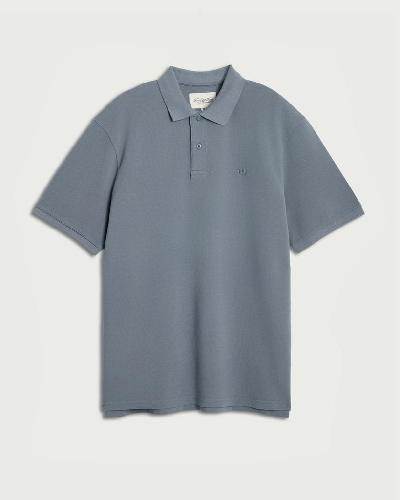 RDA Pure Cotton Polo Shirt in Blue thumbnail 4