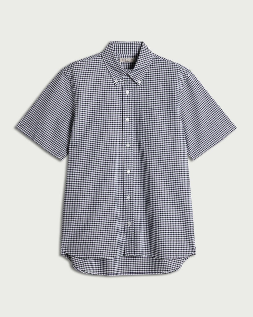F&F Pure Cotton Gingham Short Sleeved Oxford Shirt in Multi Green thumbnail 4