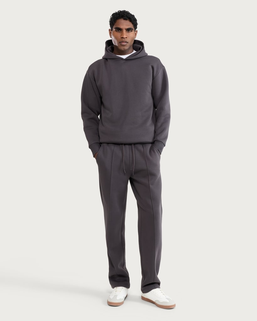 F&F Cotton Rich Seam Detail Drawstring Joggers in Grey