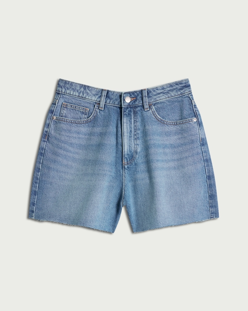 F&F Pure Cotton Denim Shorts in Blue thumbnail 4