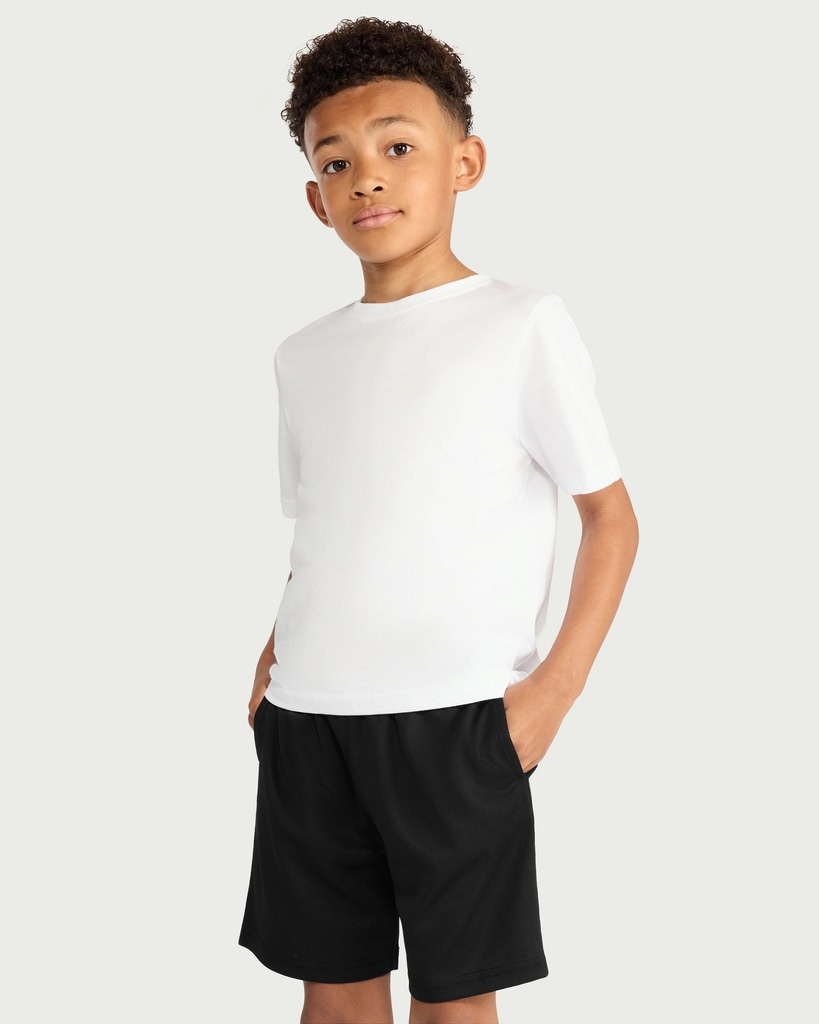 F&F Boys School Sports Shorts in Black