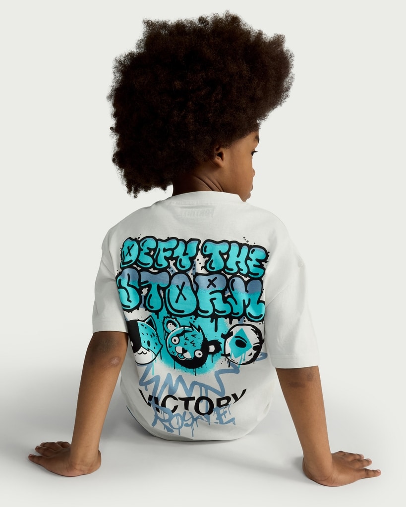 Fortnite Pure Cotton Where We Droppin' T-Shirt in Cream