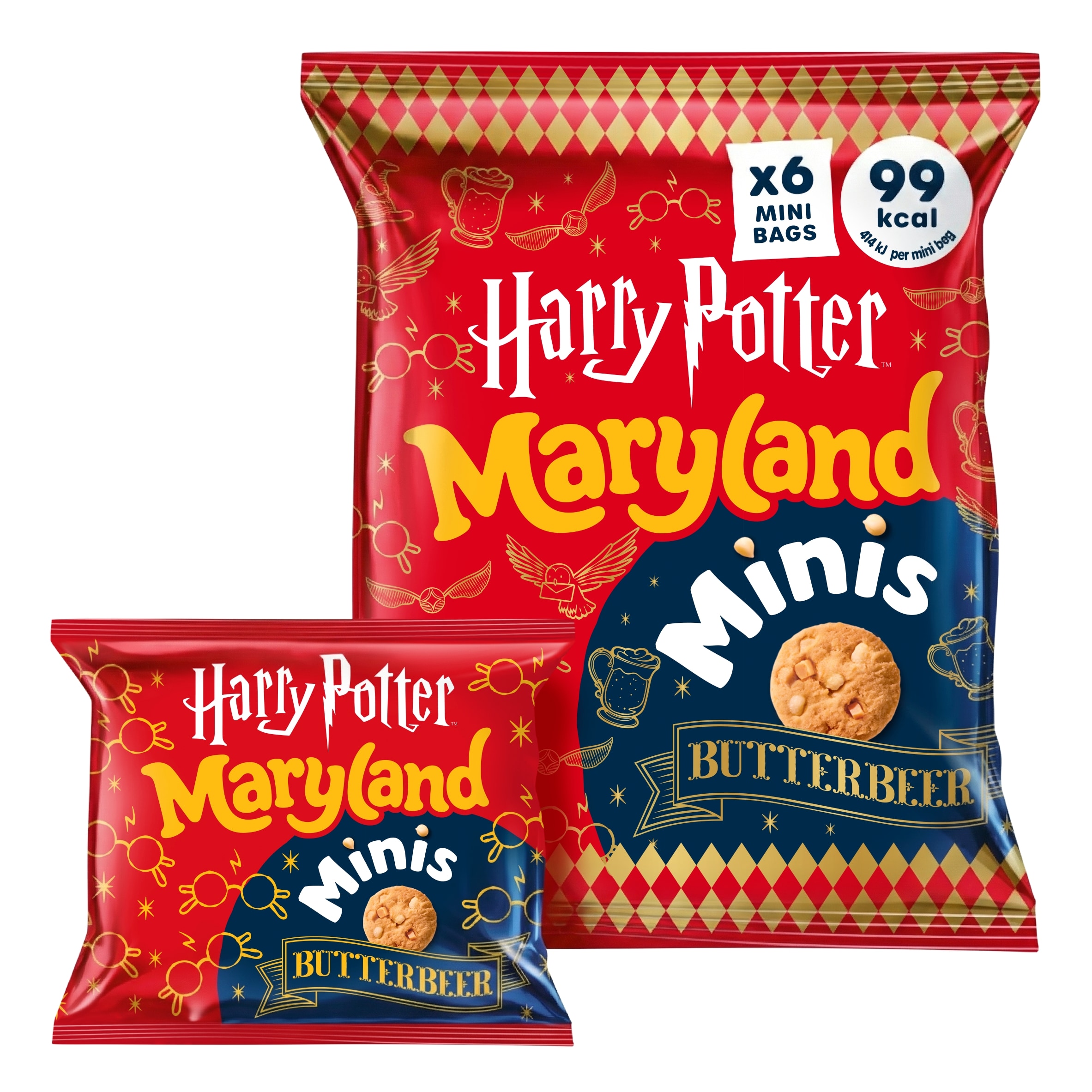 Maryland Cookies Harry Potter Minis Butterbeer 6 pack 118.8g