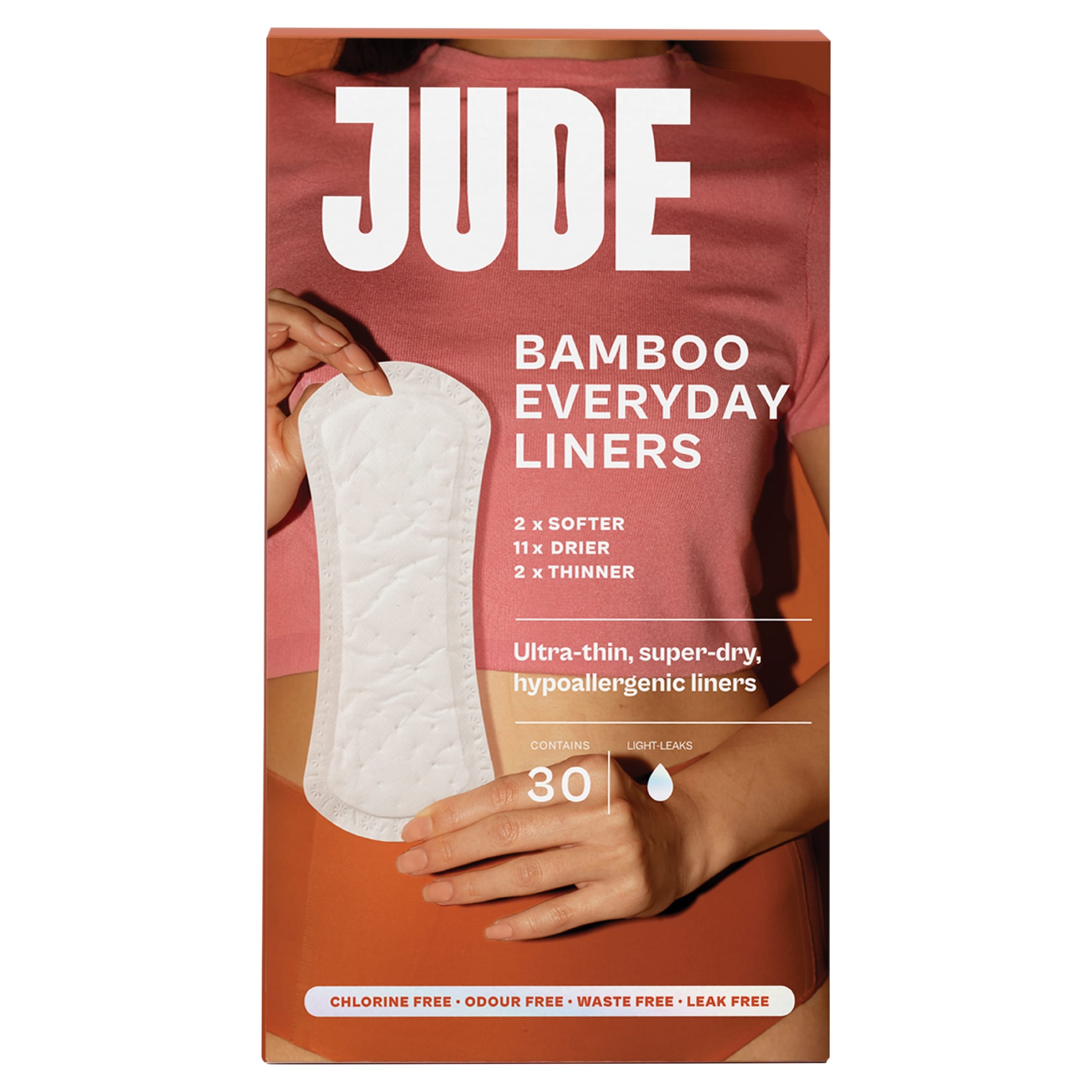 JUDE BAMBOO EVERYDAY LINERS 30 PIECES