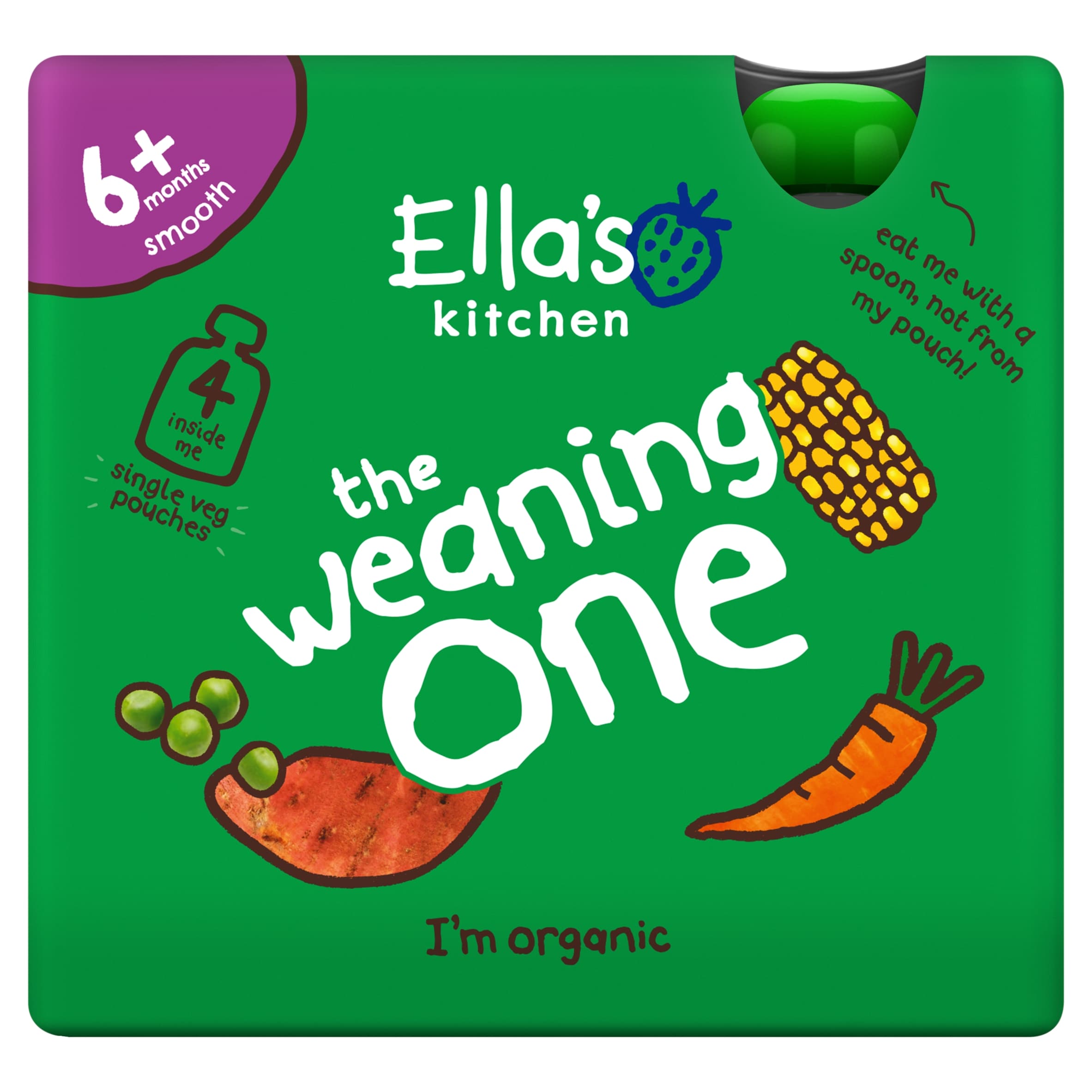 Ella's Kitchen Organic Weaning One variety multipack 6+ Months 4 x 70g