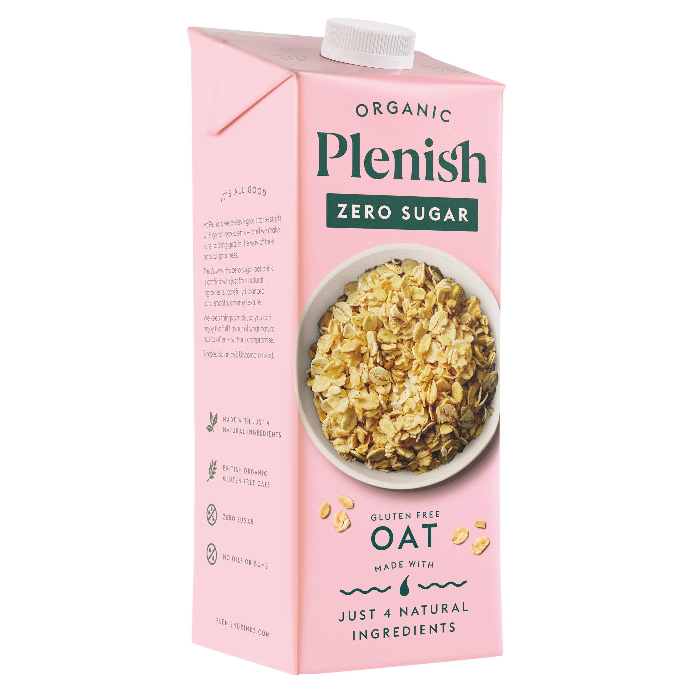 Plenish Organic Oat Zero Sugar Drink 1L thumbnail 2
