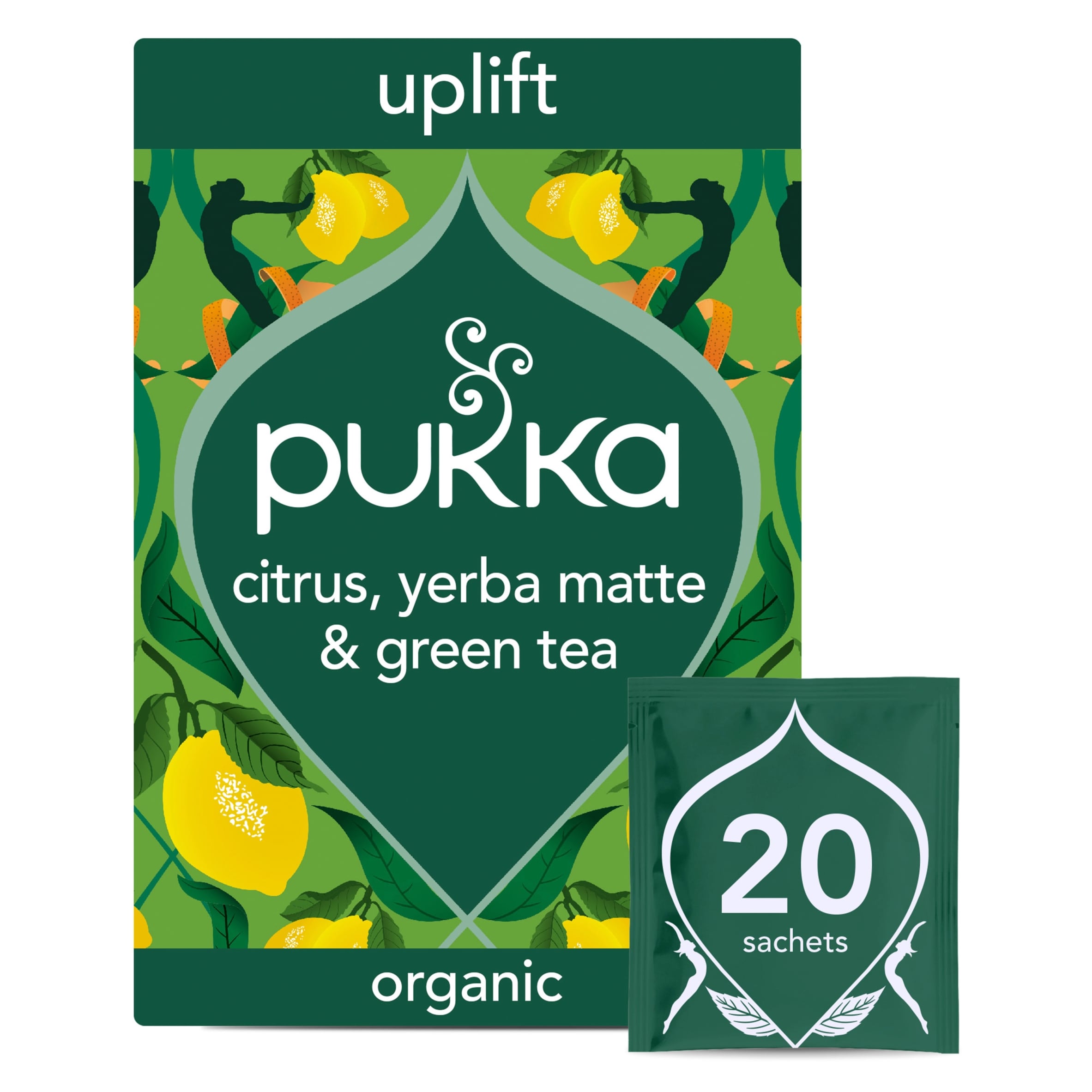 Pukka Organic Citrus Yerba Green 20 Sachets 36g