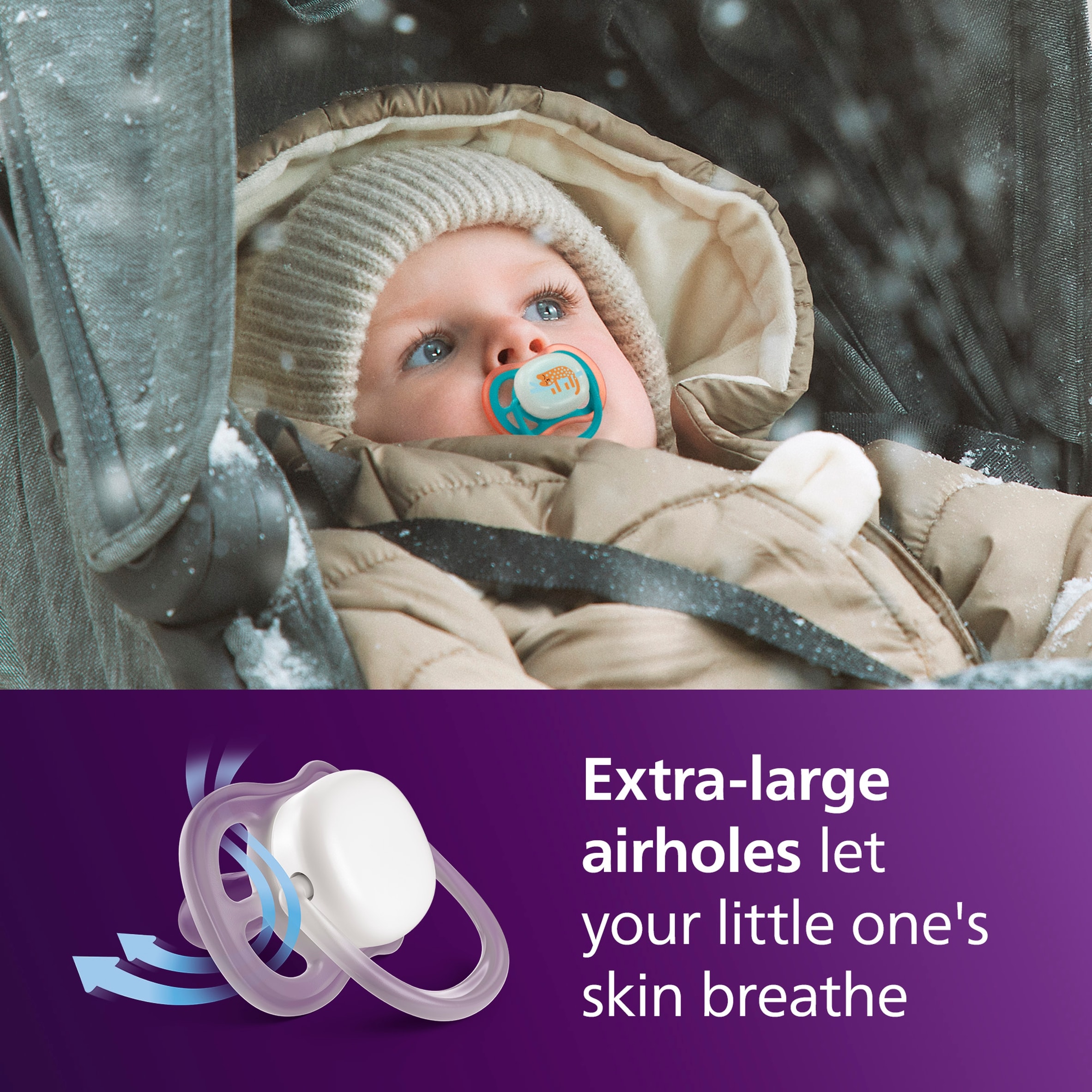Philips Avent Ultra Air Night Time Soother 18m+ 2 pack thumbnail 3