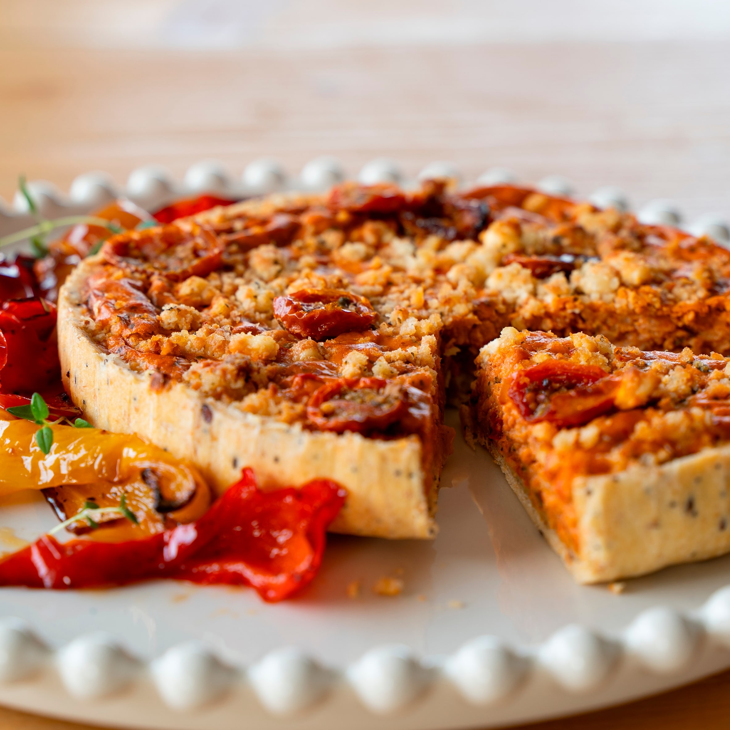 Higgidy Shakshuka Inspired Red Pepper & Greek Feta Brunch Quiche 400g thumbnail 2