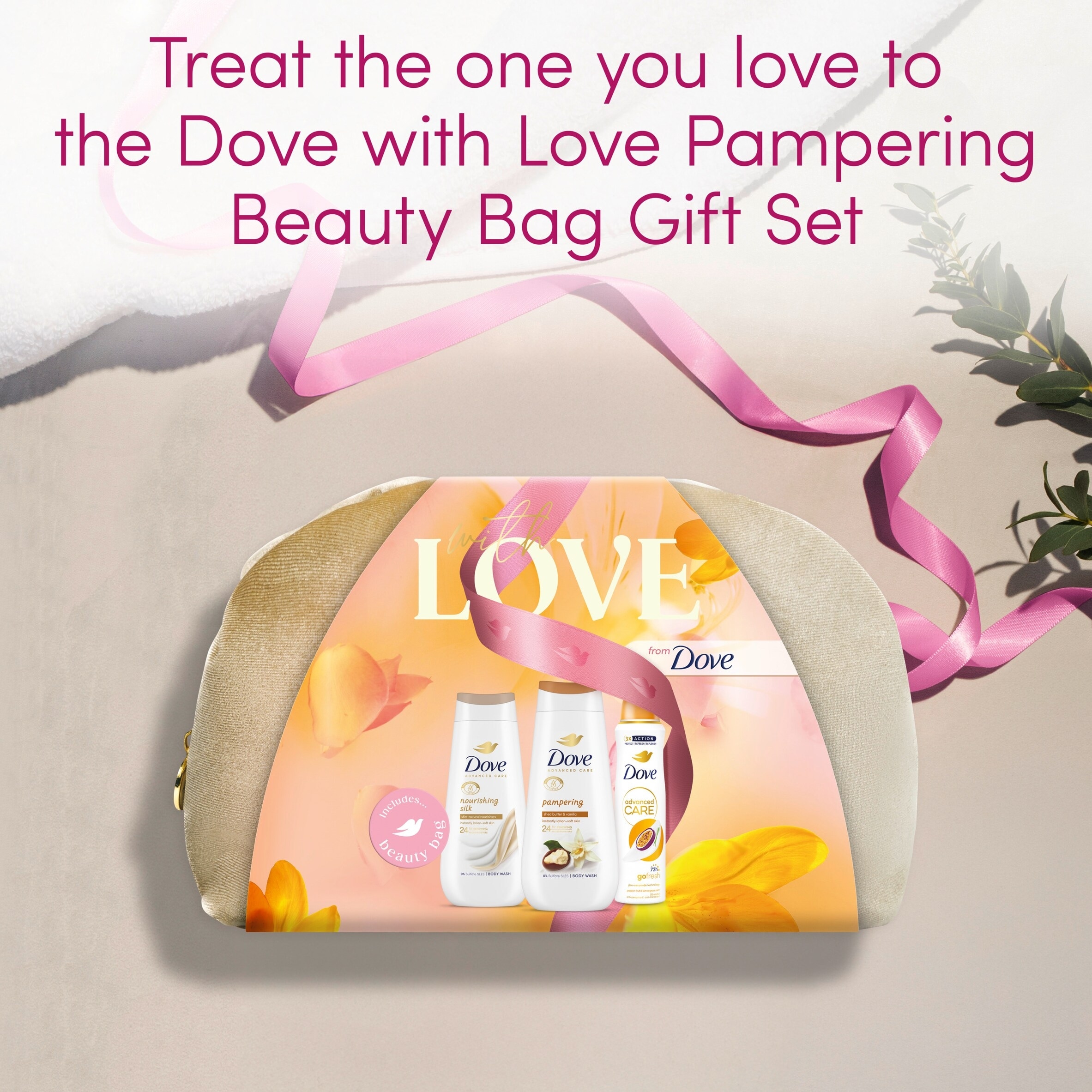 Dove with Love Pampering Beauty Bag Gift set thumbnail 2