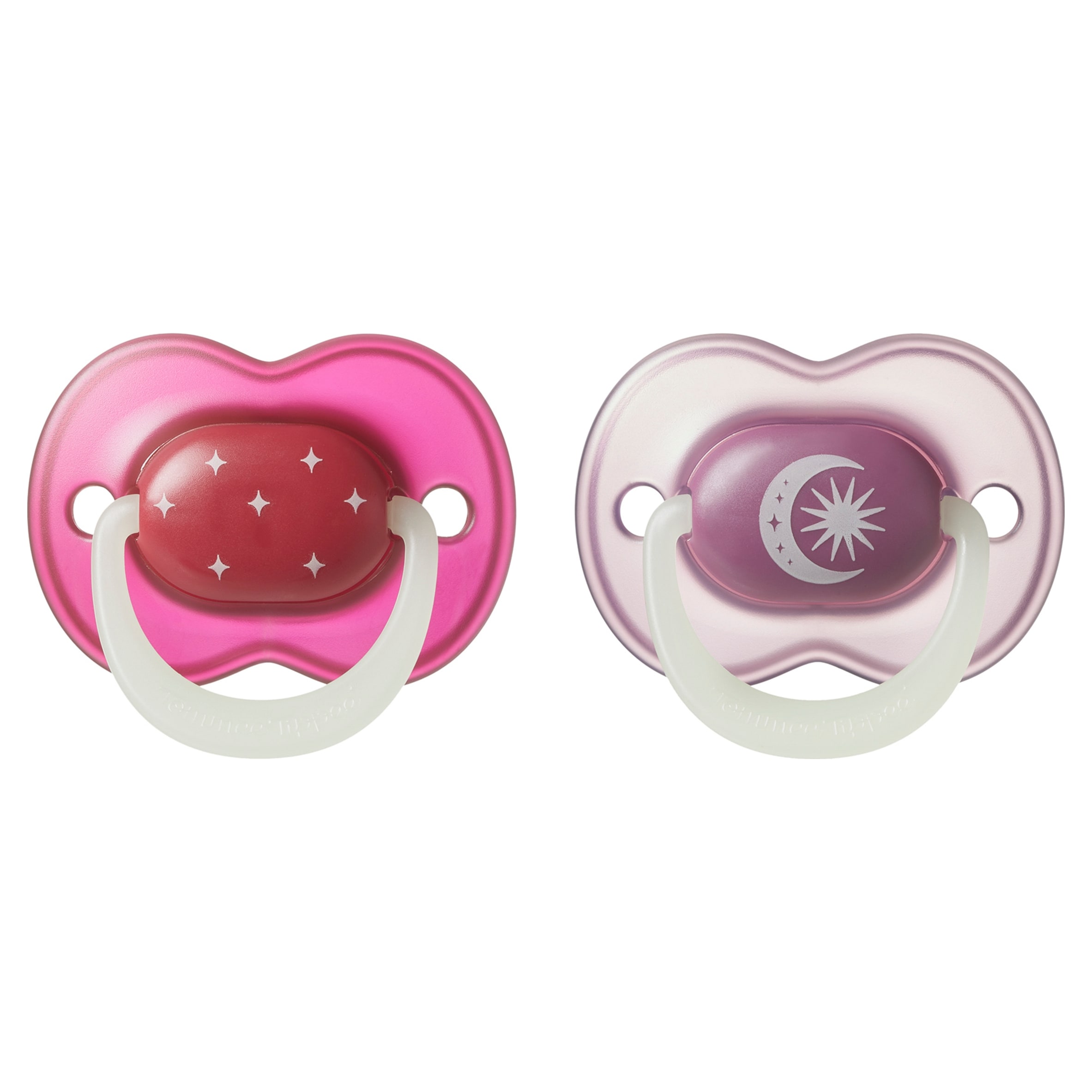 TOMMEE TIPPEE NIGHT GLOW ORTHODONTIC SILICONE 18-36M 2 SOOTHERS