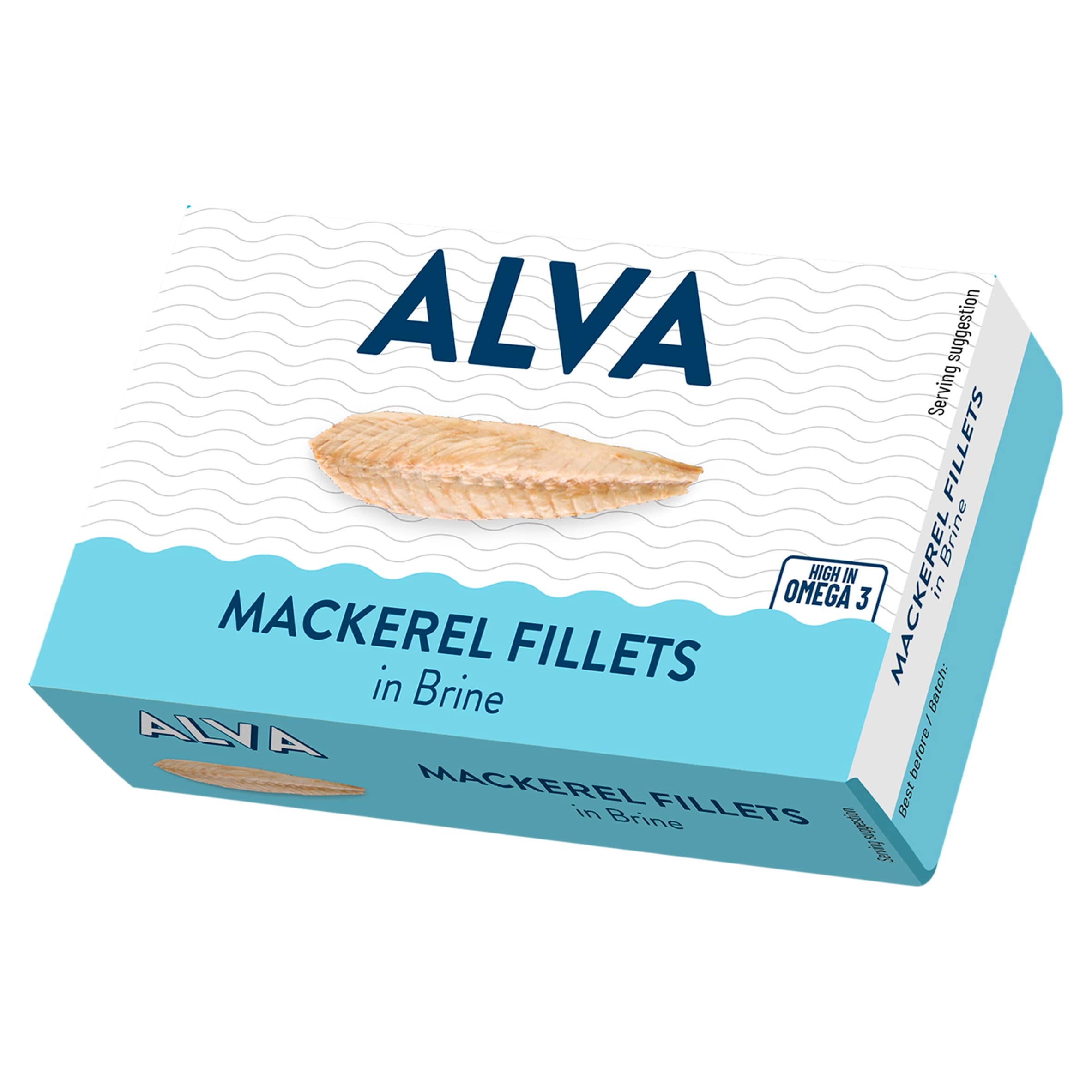 Alva Mackerel Fillets in Brine 120g