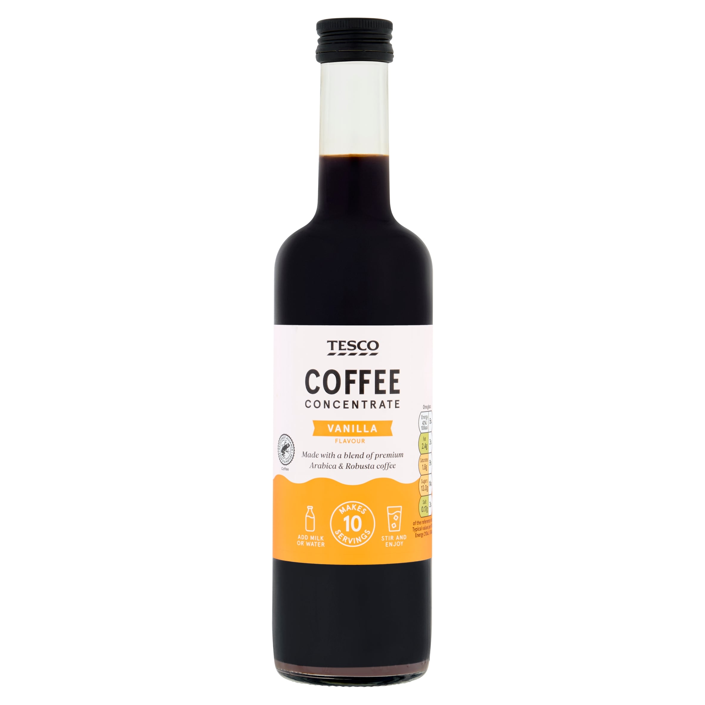 Tesco Vanilla Flavour Coffee Concentrate 500ml