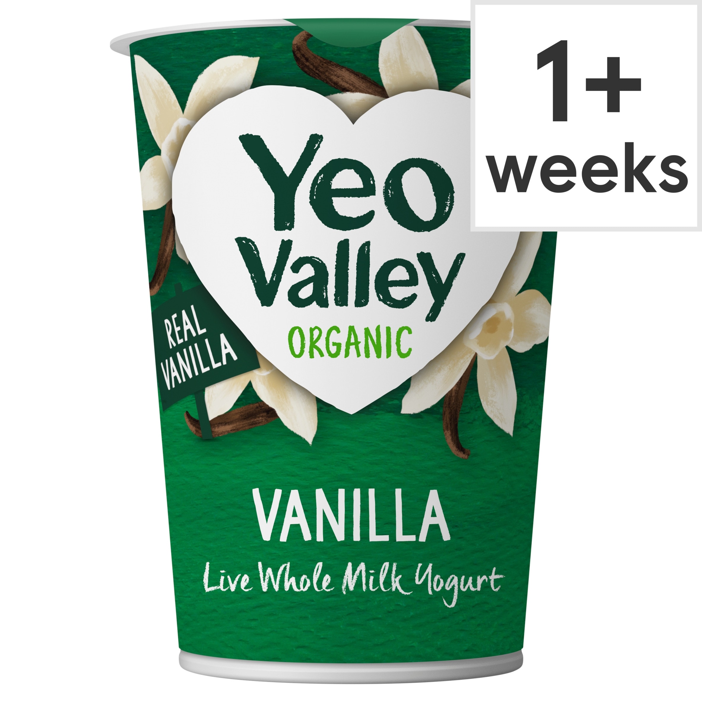 Yeo Valley Organic Whole Milk Vanilla Yogurt 450g