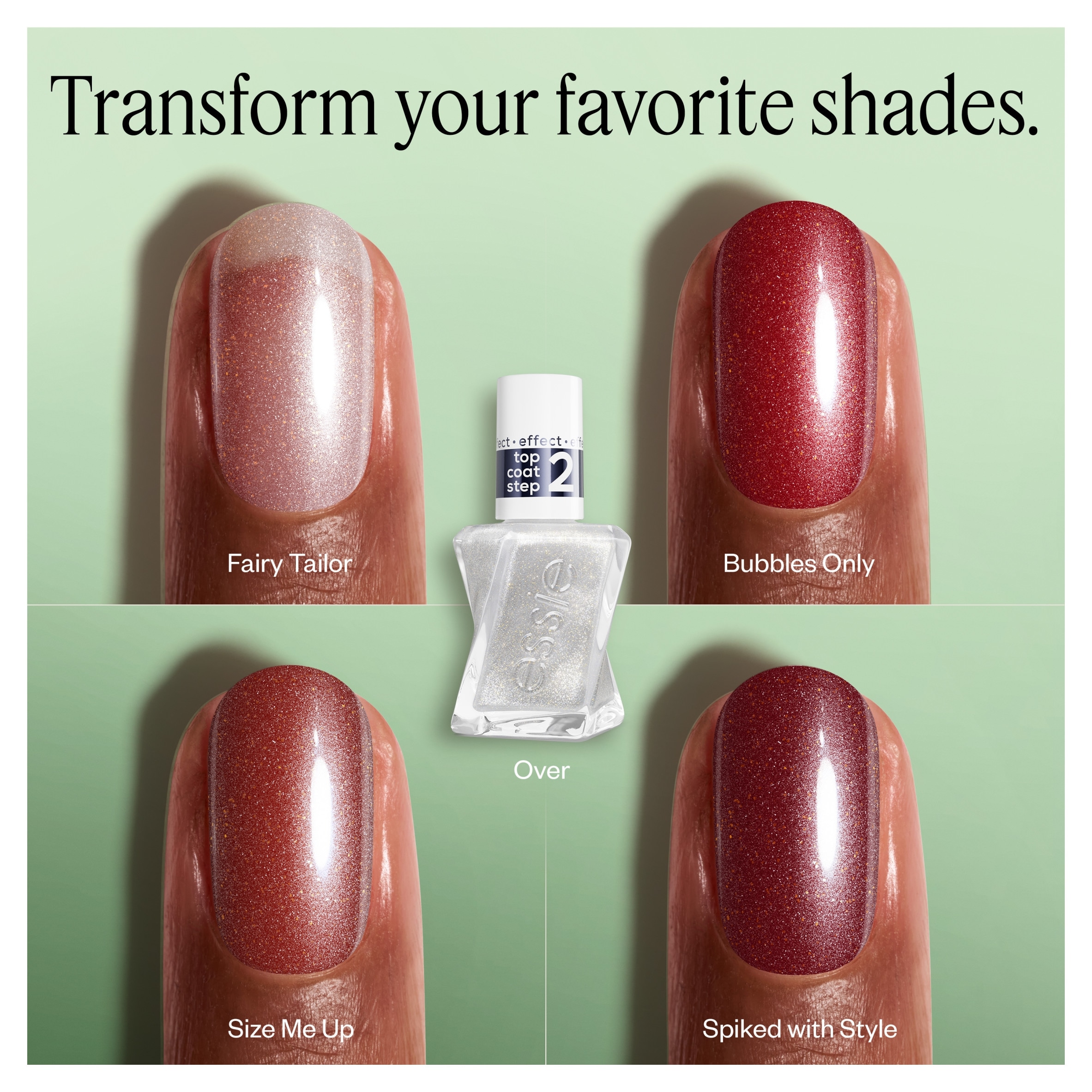 Essie Top Coat Step 2, Diamond Dust Top Coat Nail Polish, 13.5ml thumbnail 5