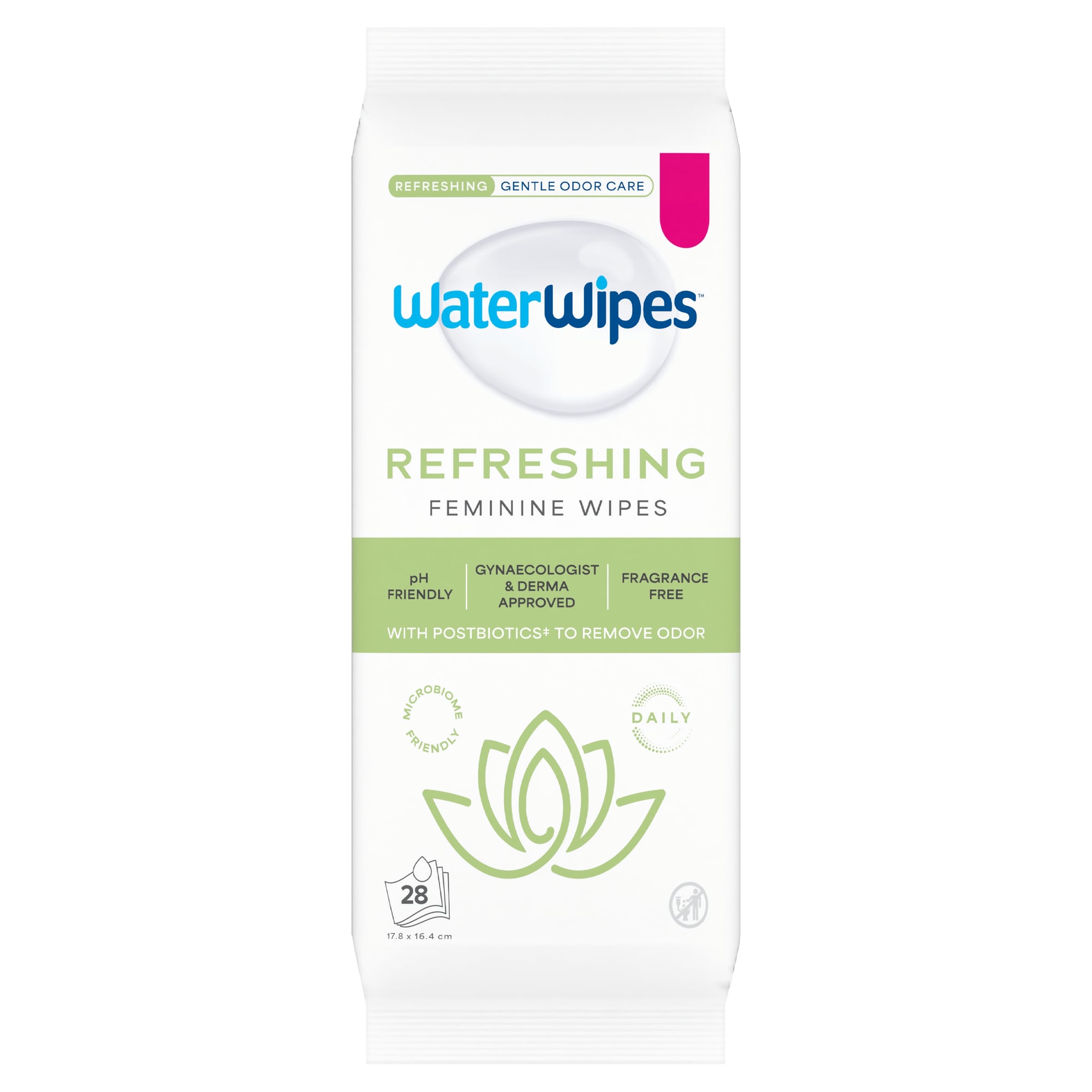 WaterWipes Feminine Care Refreshing Wipes 28 Wipes