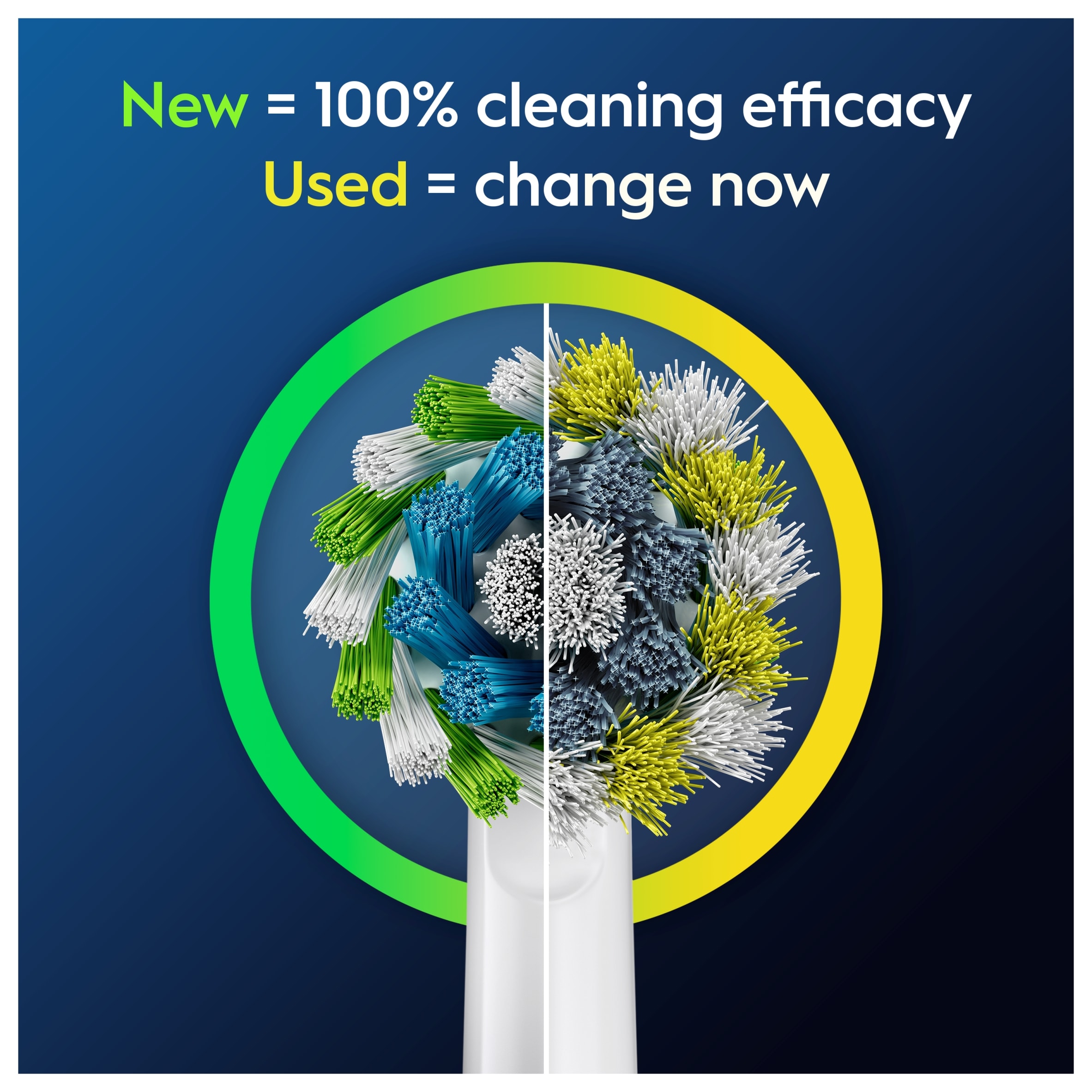 Oral-B Cross Pro Cross Action White Toothbrush Heads 10 Pack thumbnail 5