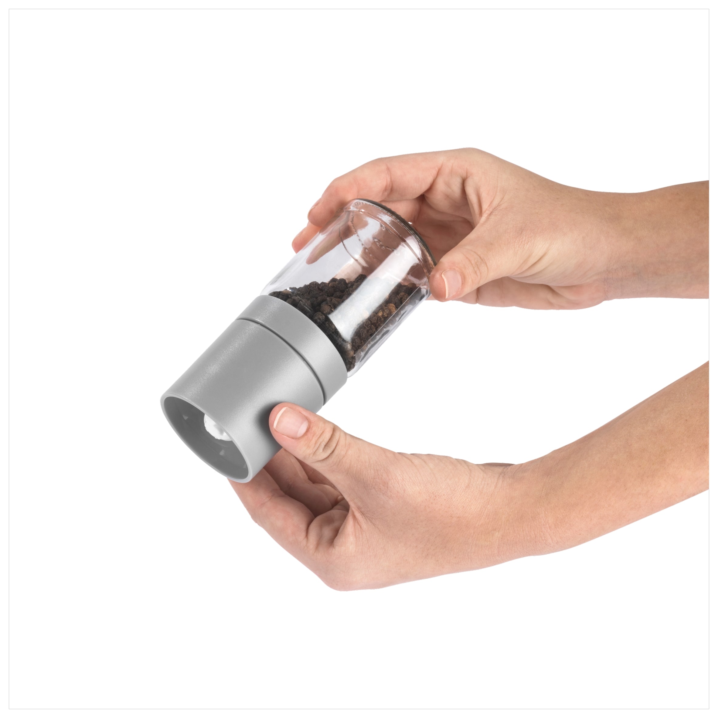 Salter Grey Glass Salt & Pepper Mill Set thumbnail 3