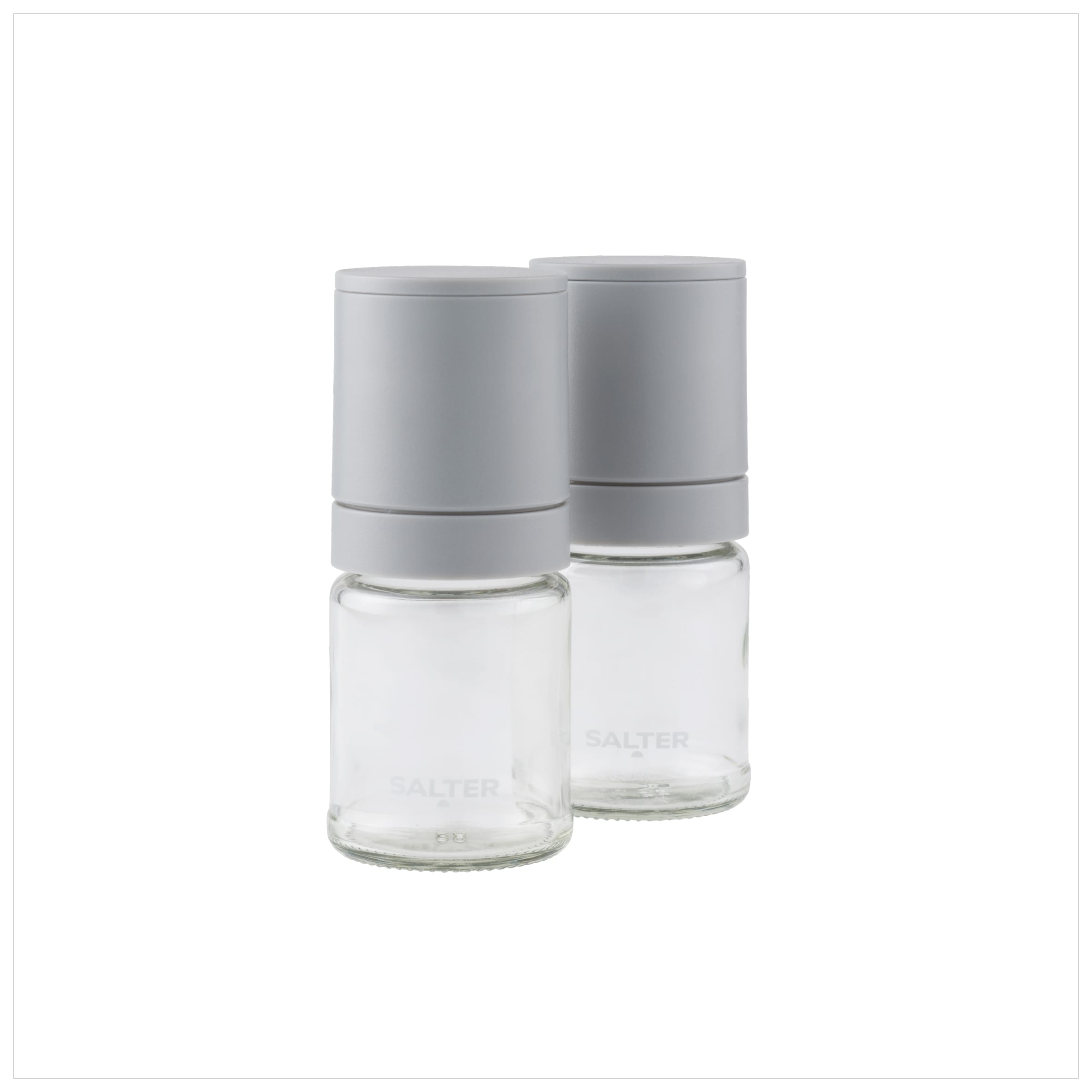Salter Grey Glass Salt & Pepper Mill Set thumbnail 4