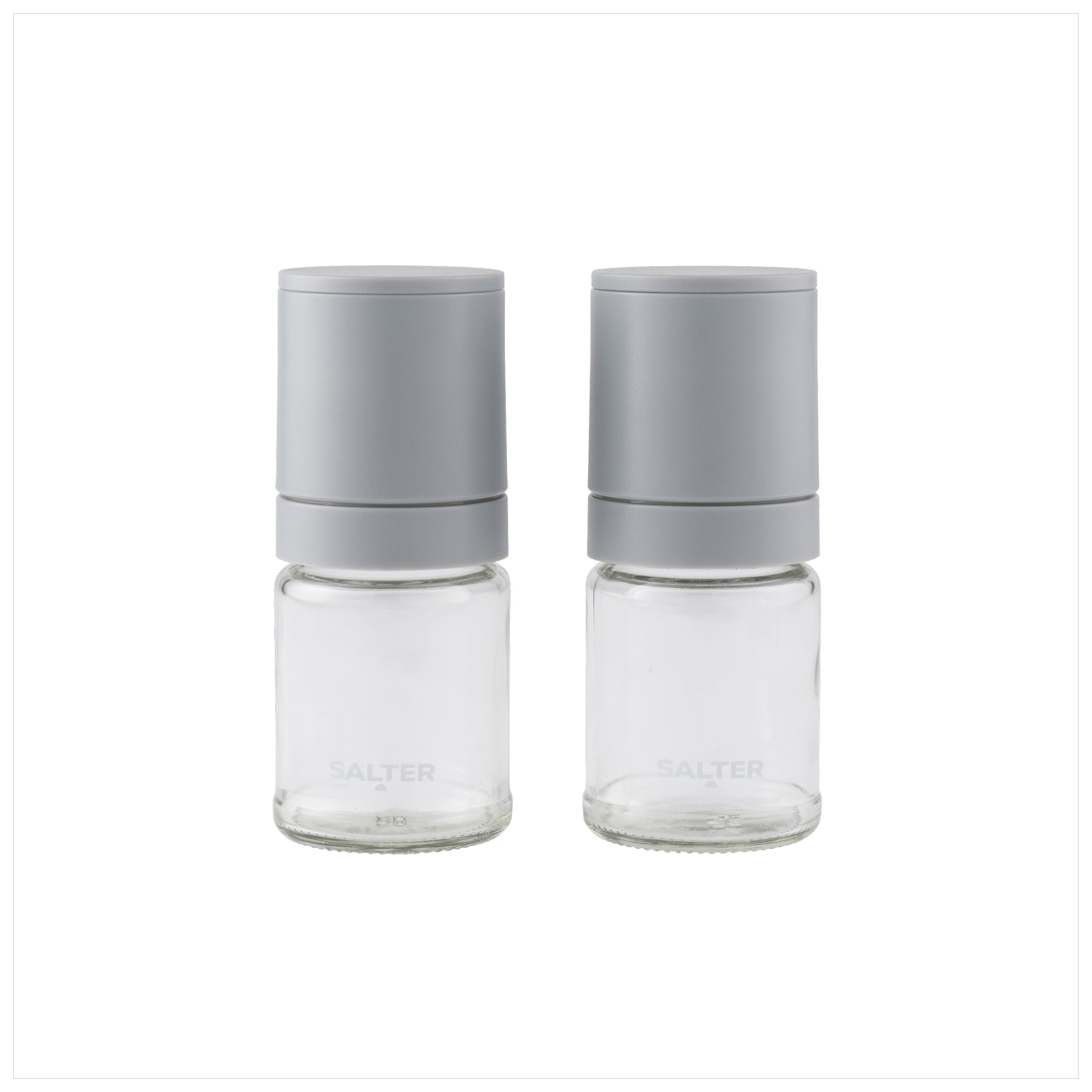 Salter Grey Glass Salt & Pepper Mill Set thumbnail 5