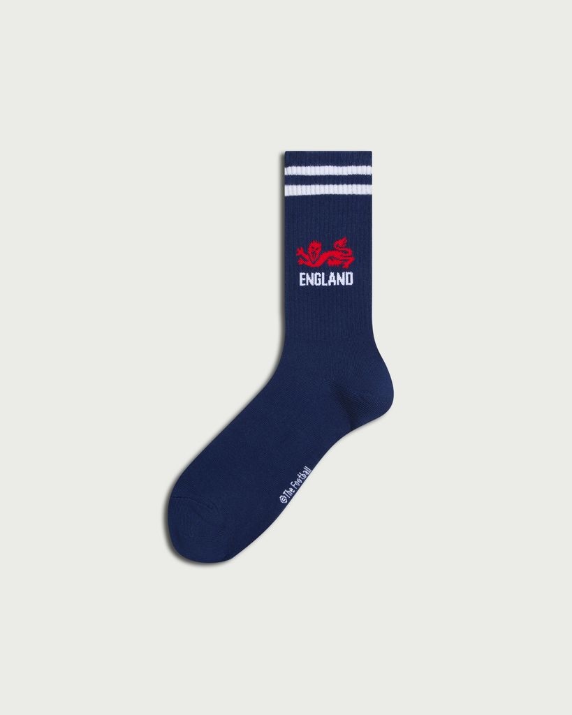 England Cotton Rich Lion Socks in Navy