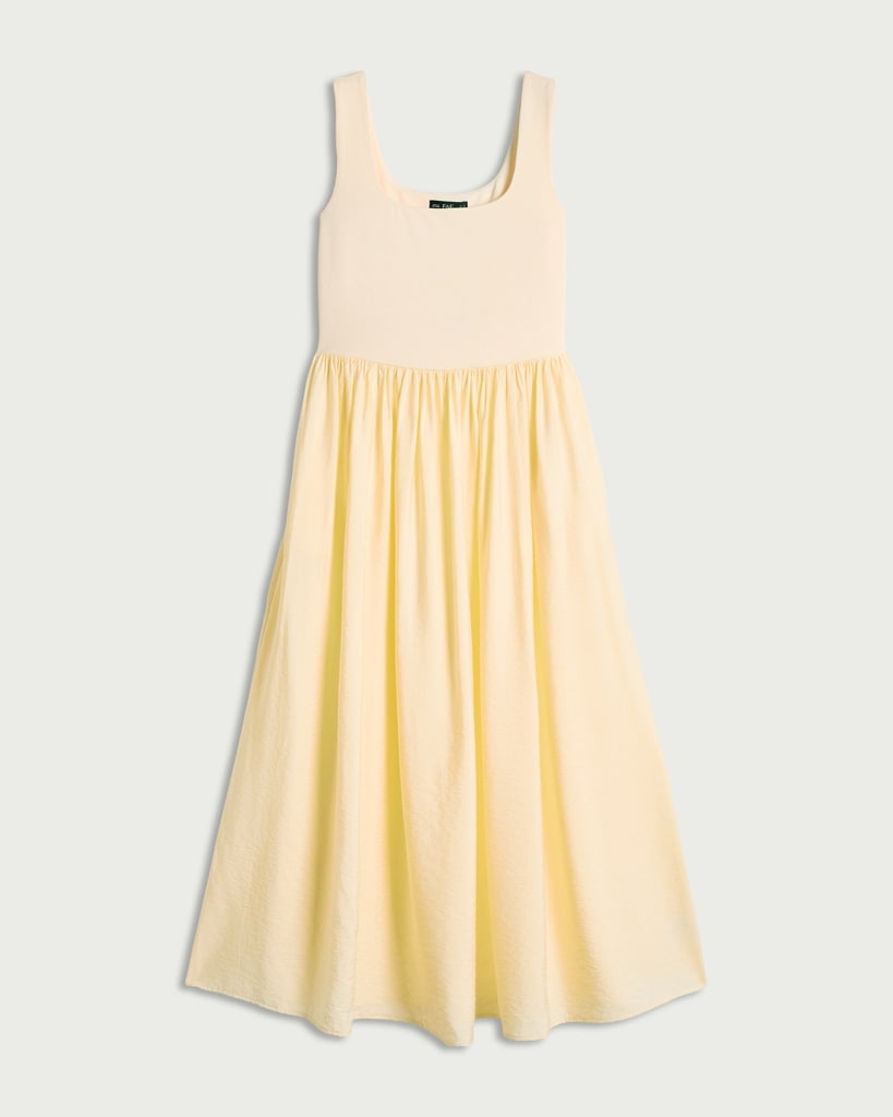 F&F Sleeveless Square Neck Midi Dress in Yellow thumbnail 4