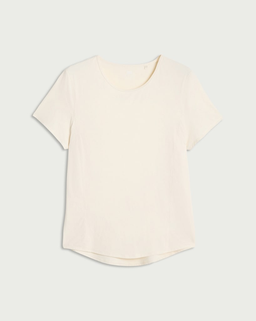 F&F Active ULTRAMOVE Short Sleeved Curved Hem T-Shirt in Cream thumbnail 4