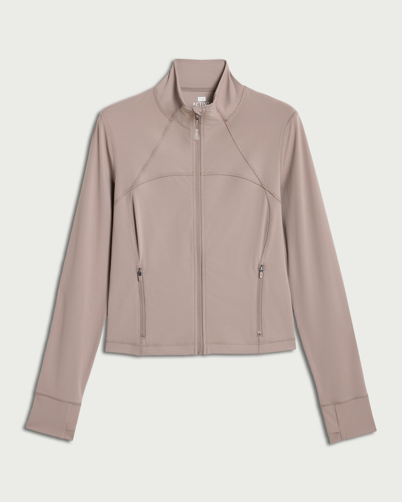 F&F Active ULTRAMOVE Zip Front Jacket in Neutral thumbnail 4