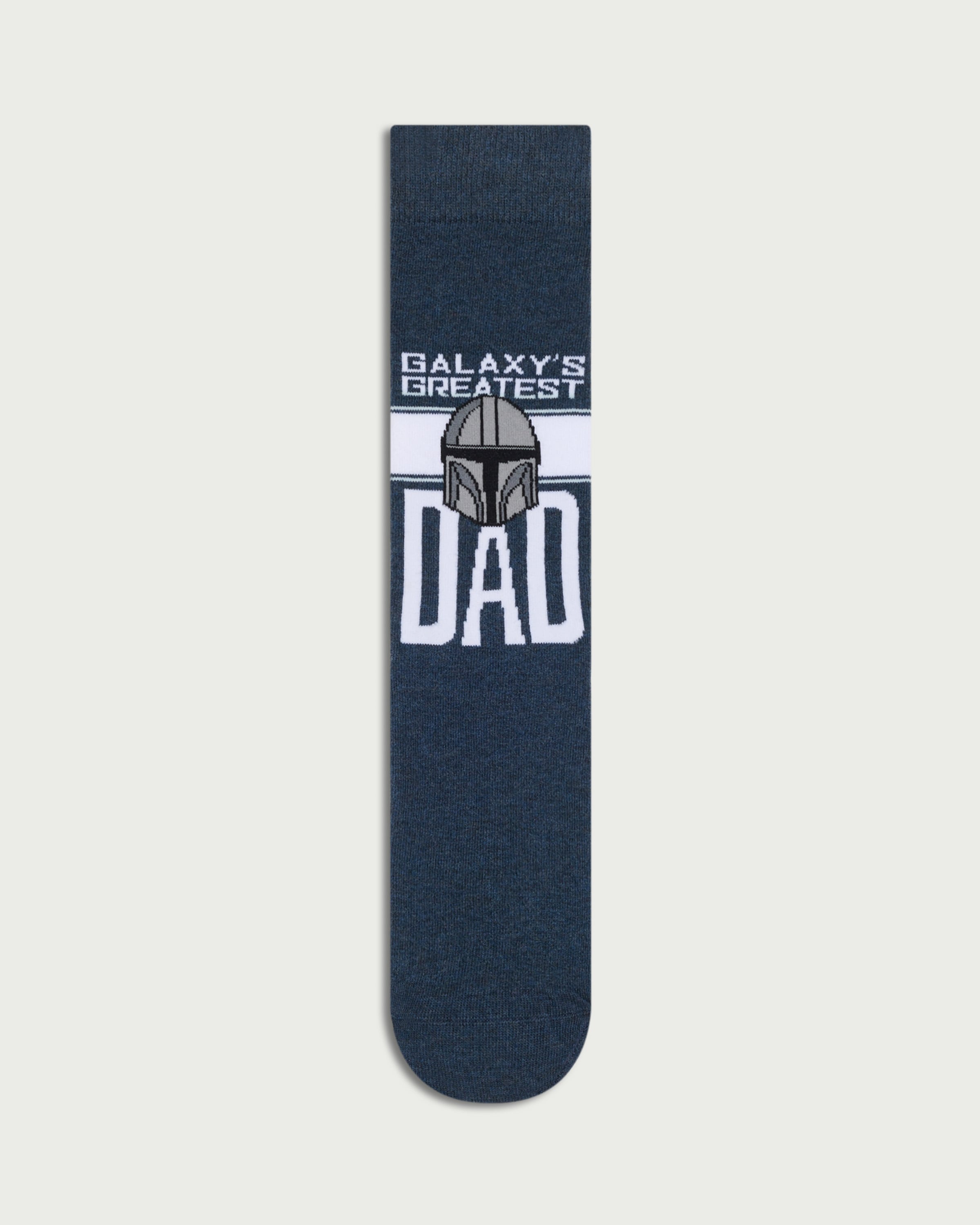 Disney Star Wars Cotton Rich Greatest Dad Mandalorian Socks in Navy
