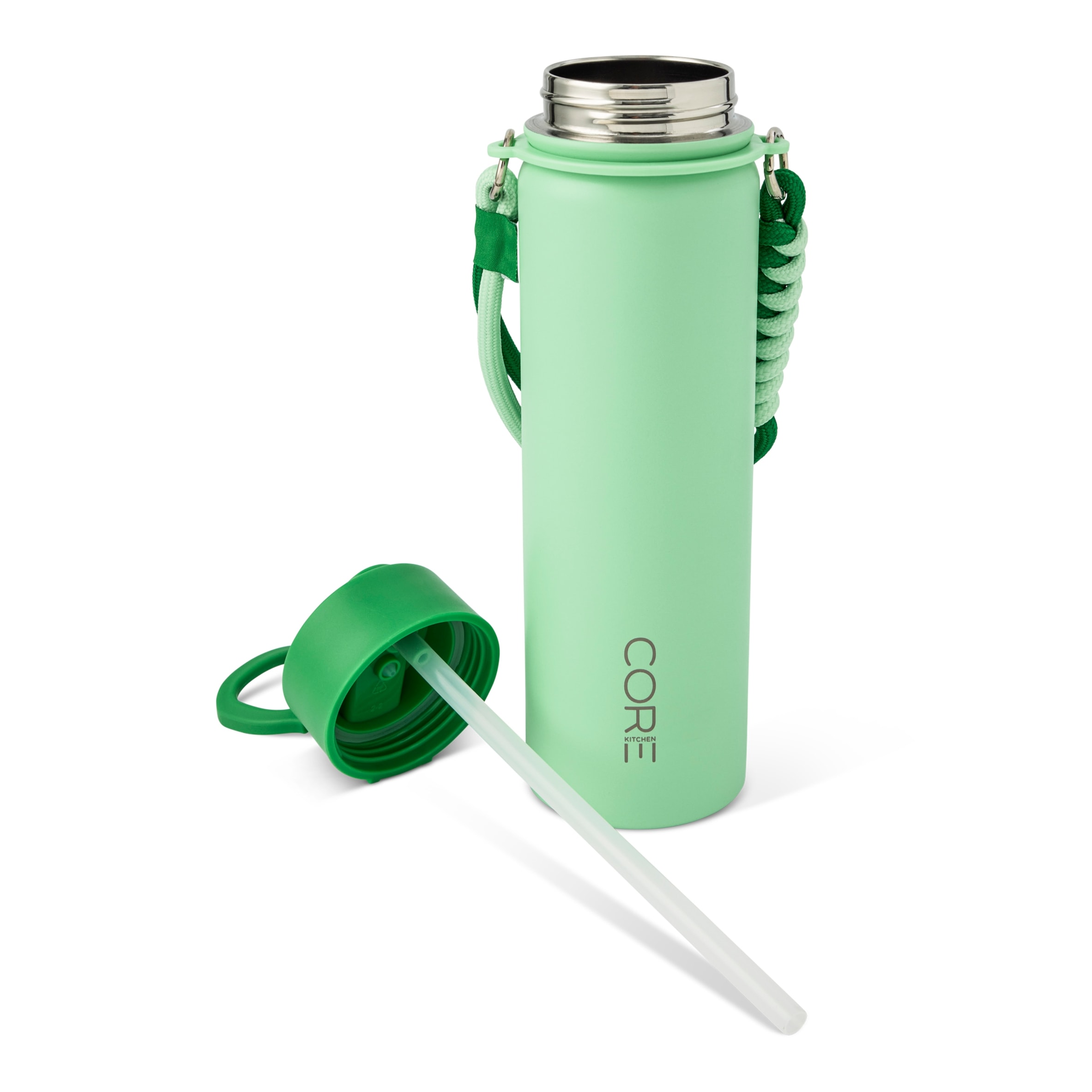 Core Kitchen Green Zeno Metal Drinking Water Bottle 650ml thumbnail 4