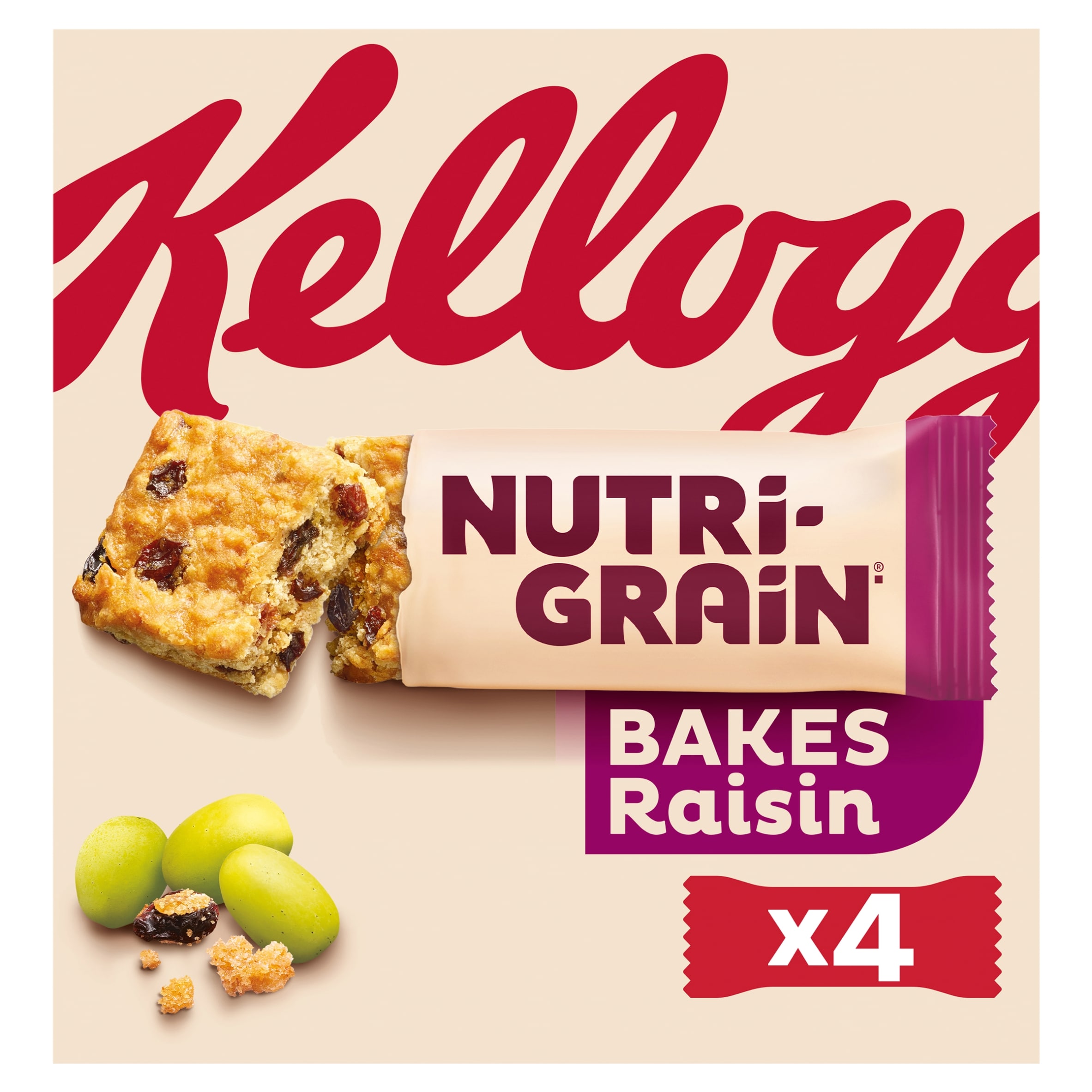Kellogg's Nutri-Grain Bakes Raisin 4x45g