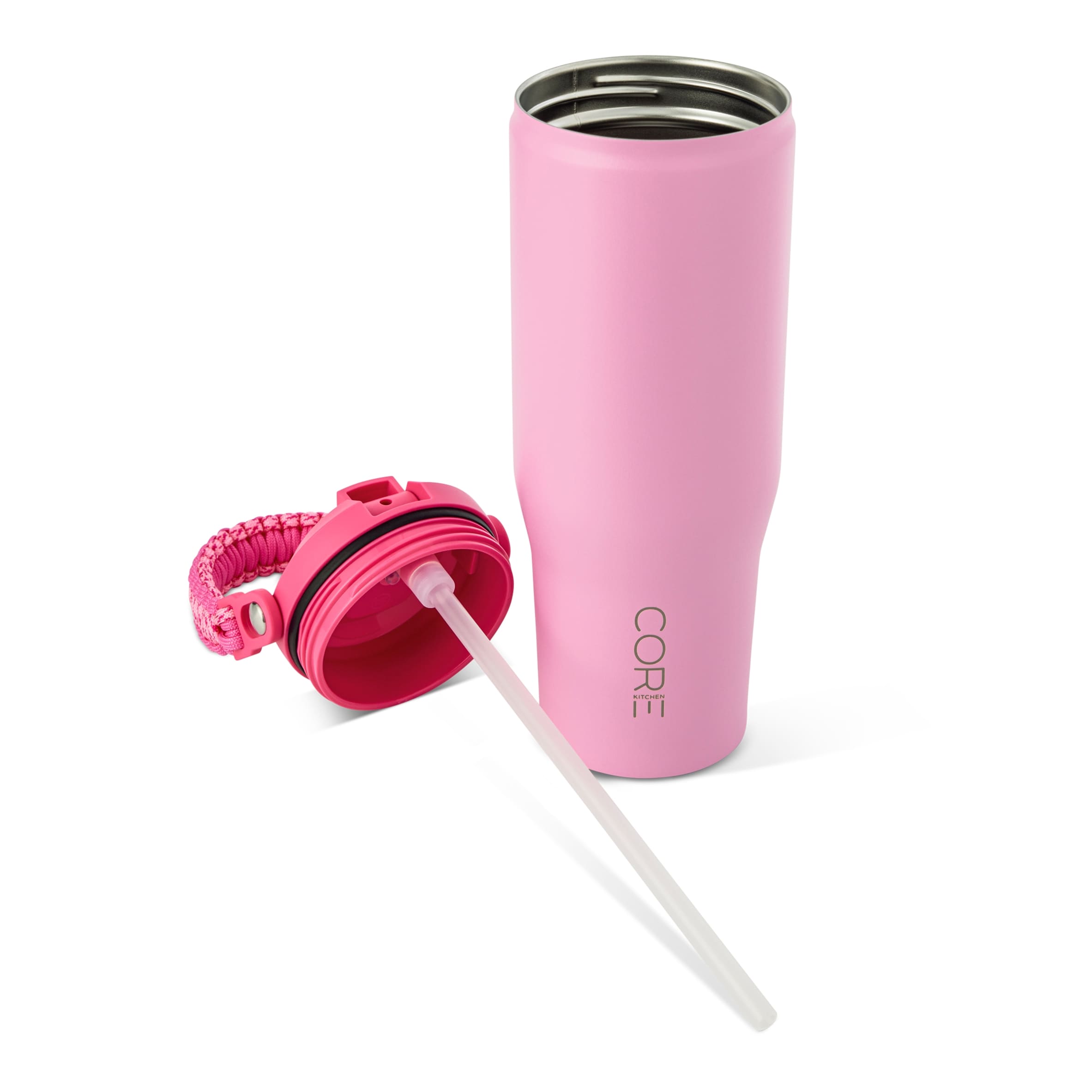 Core Kitchen Pink Vault Metal Drinking Water Bottle 887ml thumbnail 4