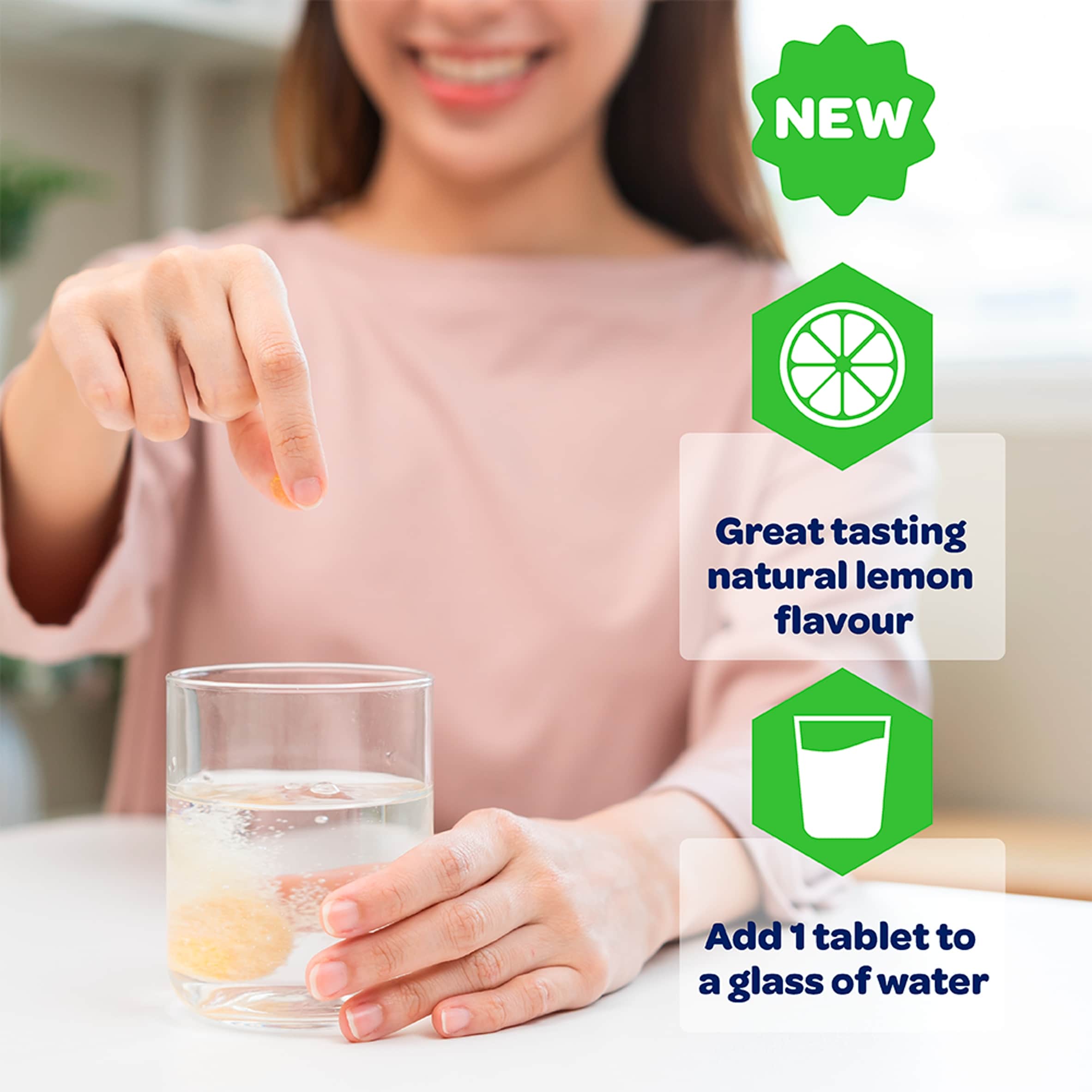Bioglan Biotic Balance Gut Fizz Effervescent lemon flavour 20 Tablets thumbnail 3