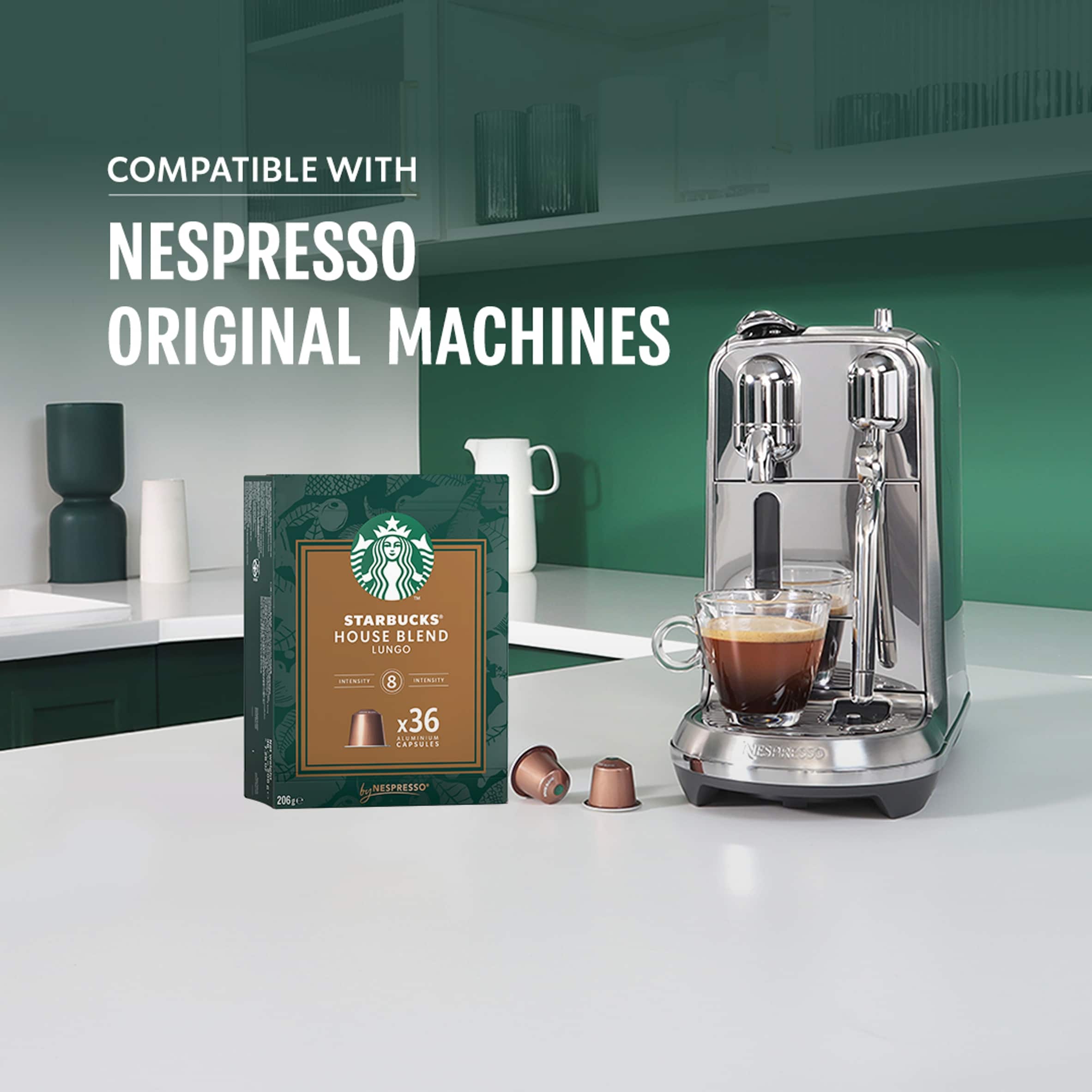 Starbucks by Nespresso House Blend Lungo 36 Aluminium Capsules 187.2g thumbnail 5