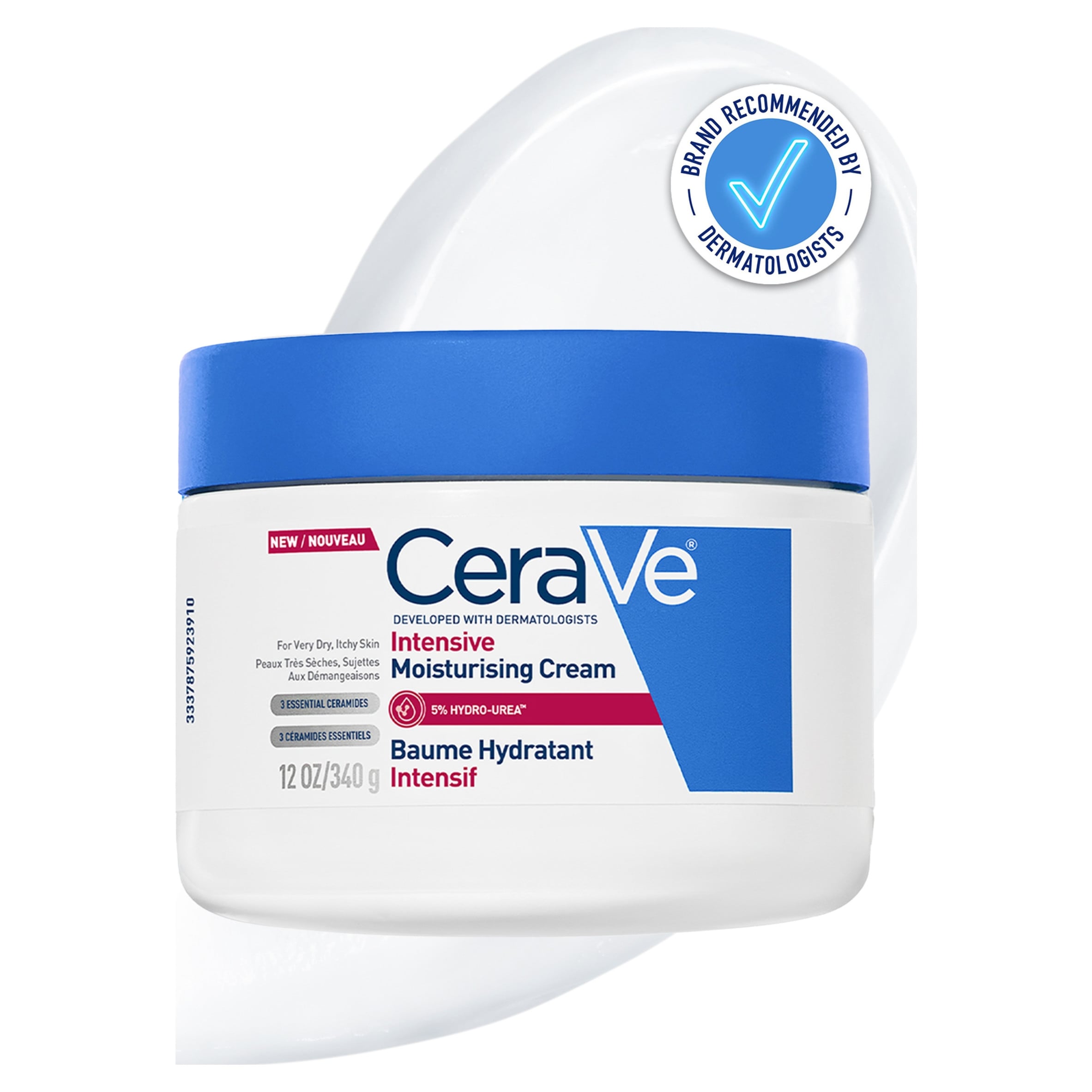 CeraVe Intensive Moisturising Cream for Dry to Very Dry Skin 340g