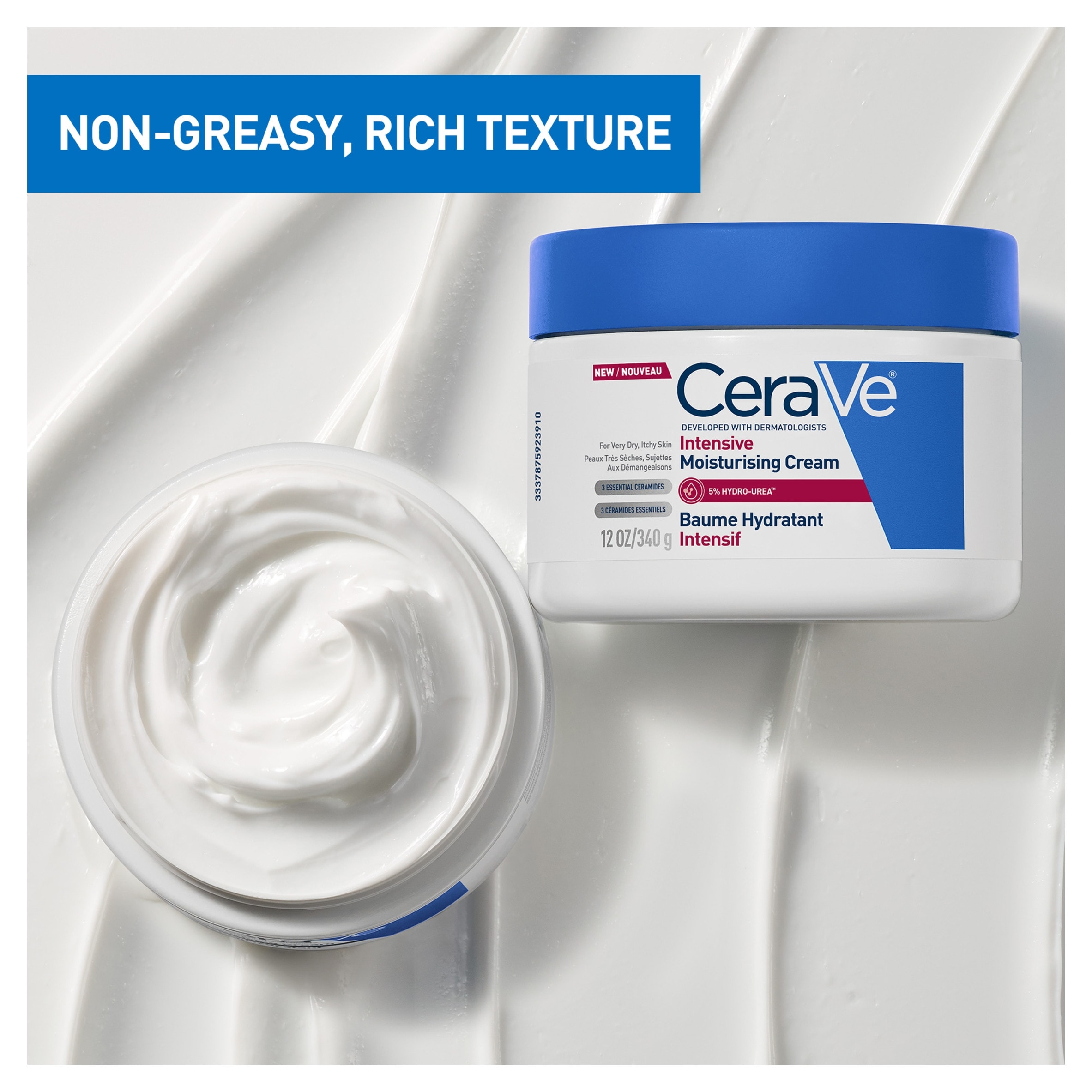 CeraVe Intensive Moisturising Cream for Dry to Very Dry Skin 340g thumbnail 3